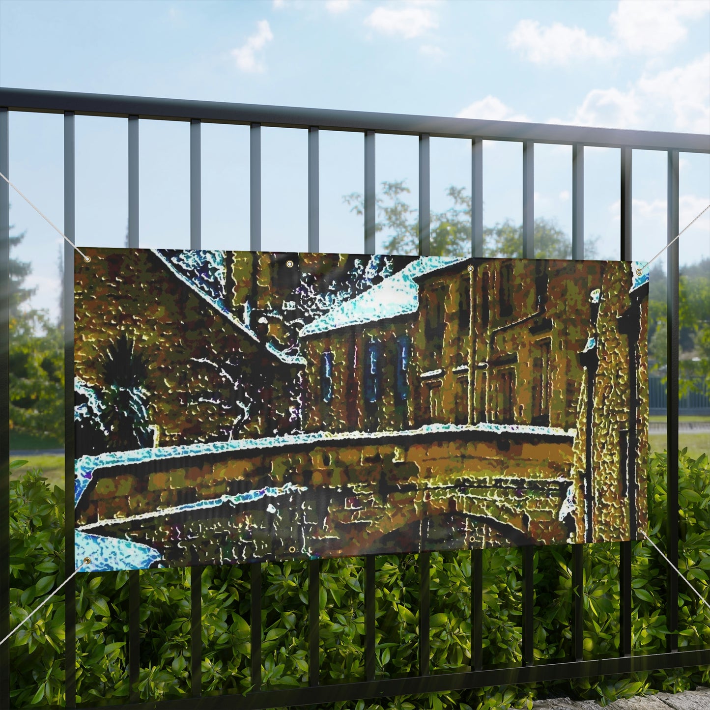 Matte Banner ... Walikng The Streets & Alleys ... 'Strolling The Canals ... '  ... Original Works  ...
