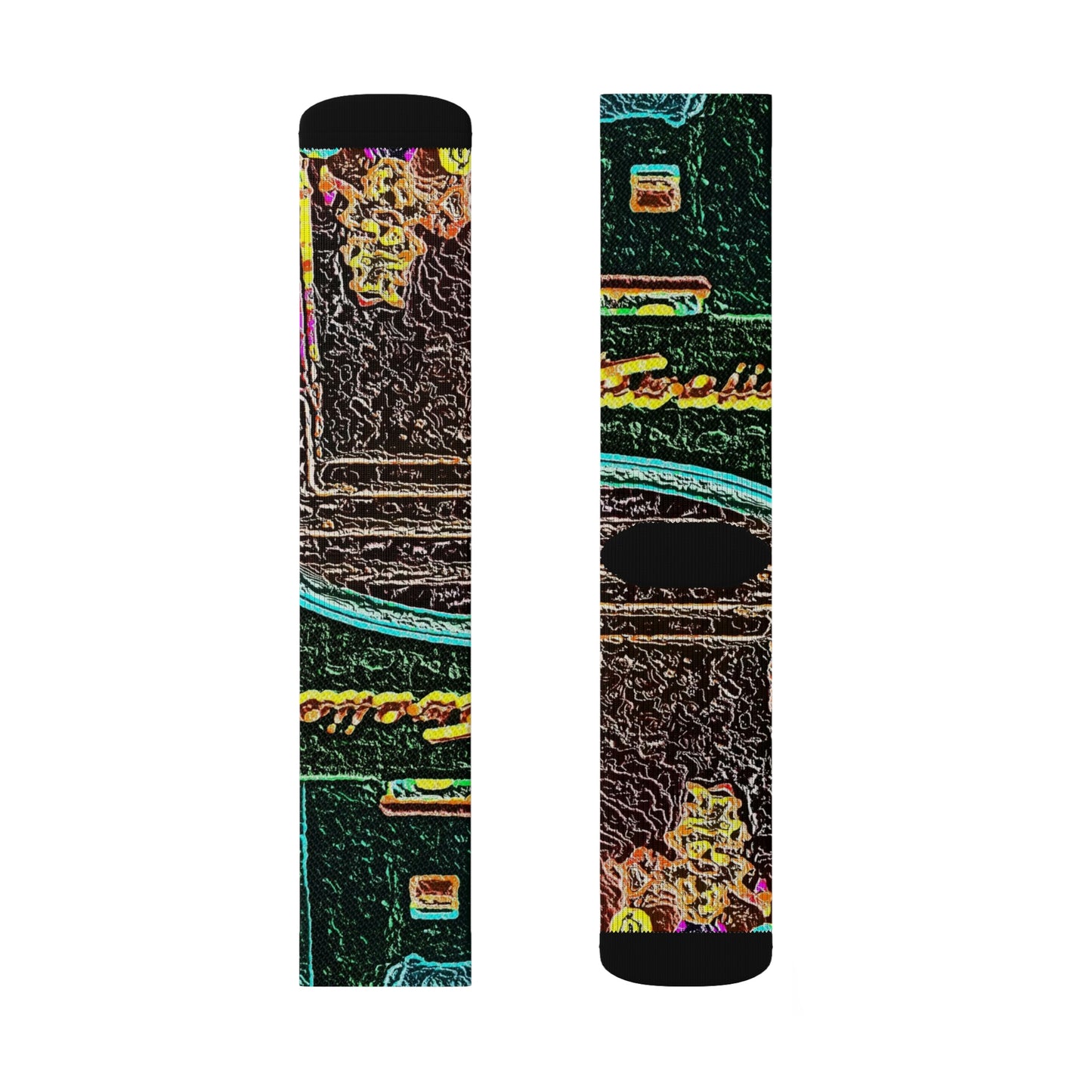 Sublimation Socks ... "La Grande Entree" At: 'The Pink Palace' ... The Royal Hawai'ian ... Honolulu, HI ... '27Oct2014' ... Original Works ...