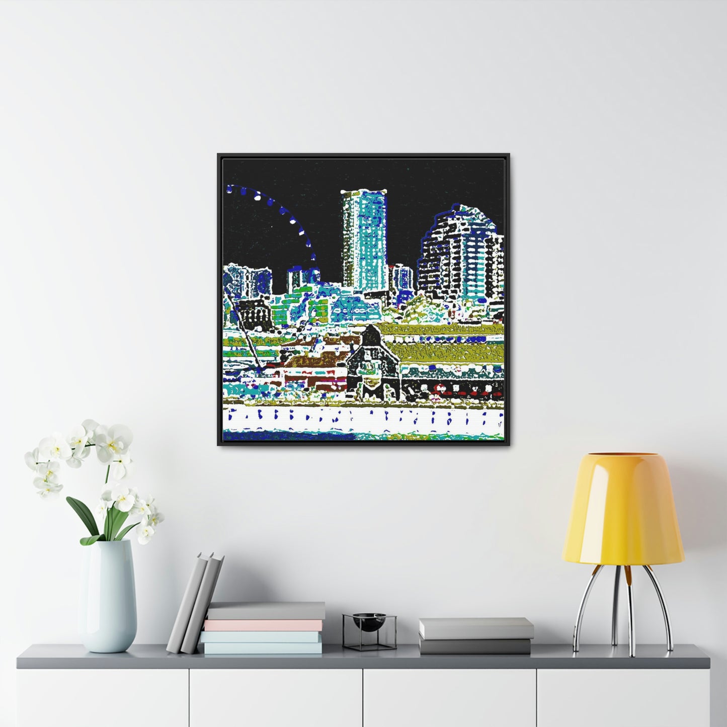 Gallery Canvas Wraps, Square Frame ... That Classic Wheel ... 'Seattle's Wheel' ... & Old Classic Waterside Vendors ...  'Family Archives' ... Original Works ...