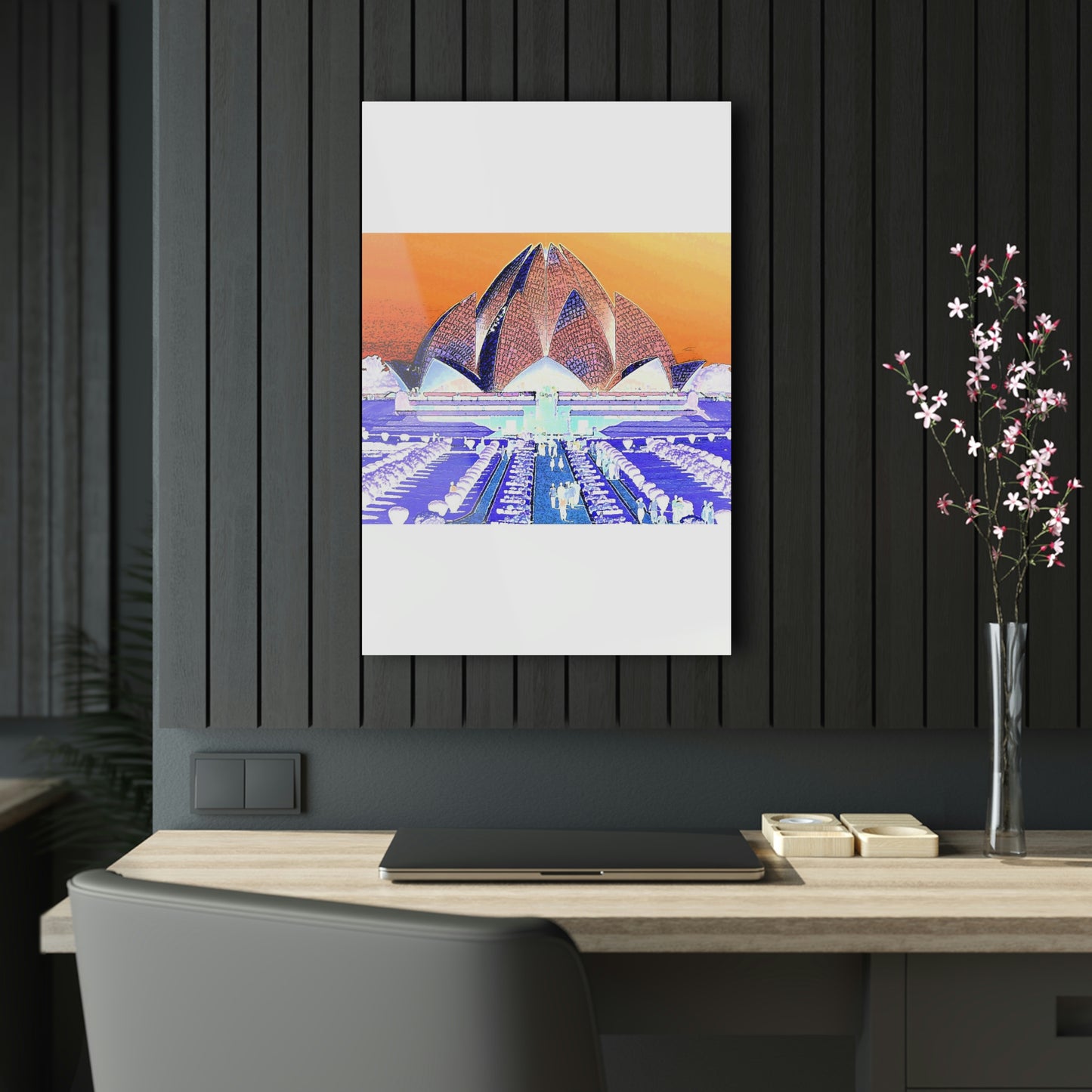 Acrylic Prints ... 'Bahai'i House-Of-Worship' ... "Lotus Temple: Delhi, India, 2008" ... Original Works ...