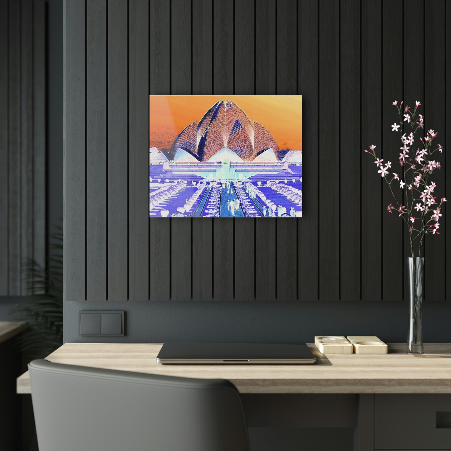 Acrylic Prints ... 'Bahai'i House-Of-Worship' ... "Lotus Temple: Delhi, India, 2008" ... Original Works ...