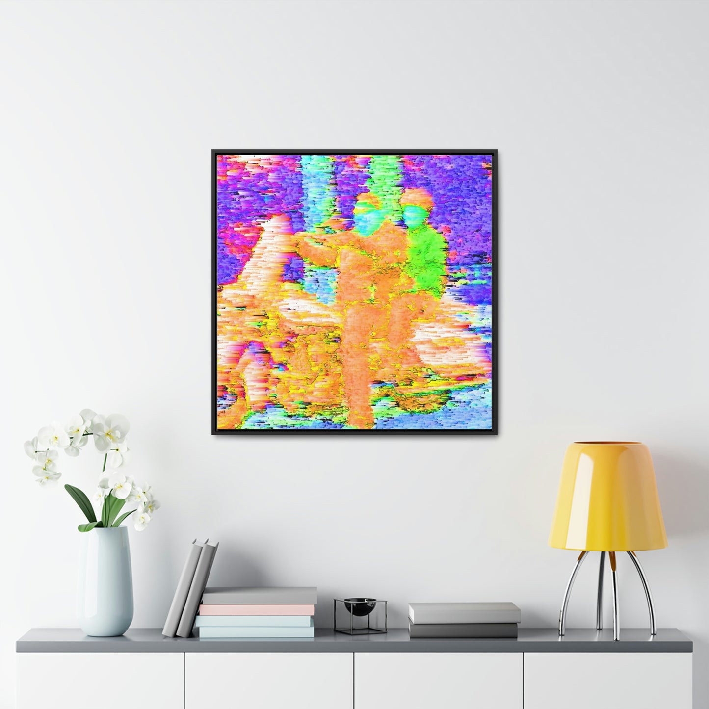 Gallery Canvas Wraps, Square Frame ...  "And 'I' Left His Dead A_s There By The Side-of-The-Road" ... Original Works ... (Grateful Dead: Me-And-My-Uncle)