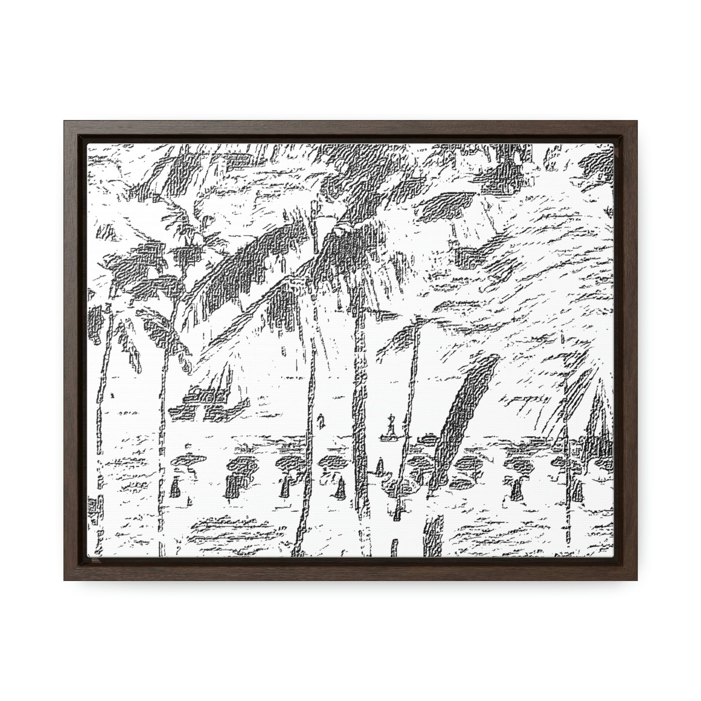 Gallery Canvas Wraps, Horizontal Frame ... "The Royal Hawai'ian: Waikiki Beach_Beach" ... Honolulu, HI ... Ocotber 2014 (Halloween) ... Original Works ...