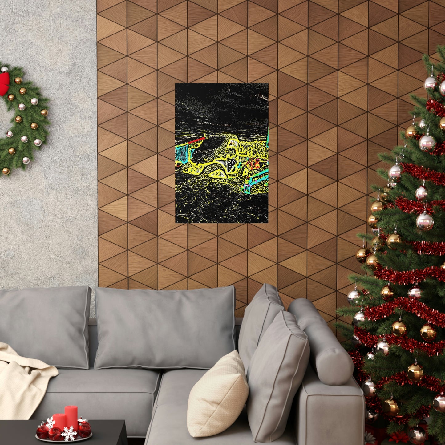 Premium Matte Vertical Posters ... "Snow Vehicle In Snow Storm At-Rest" ... Circa 12Mar23 ... Central Idaho ... 18-Hours Rendering Time: Original Works ...