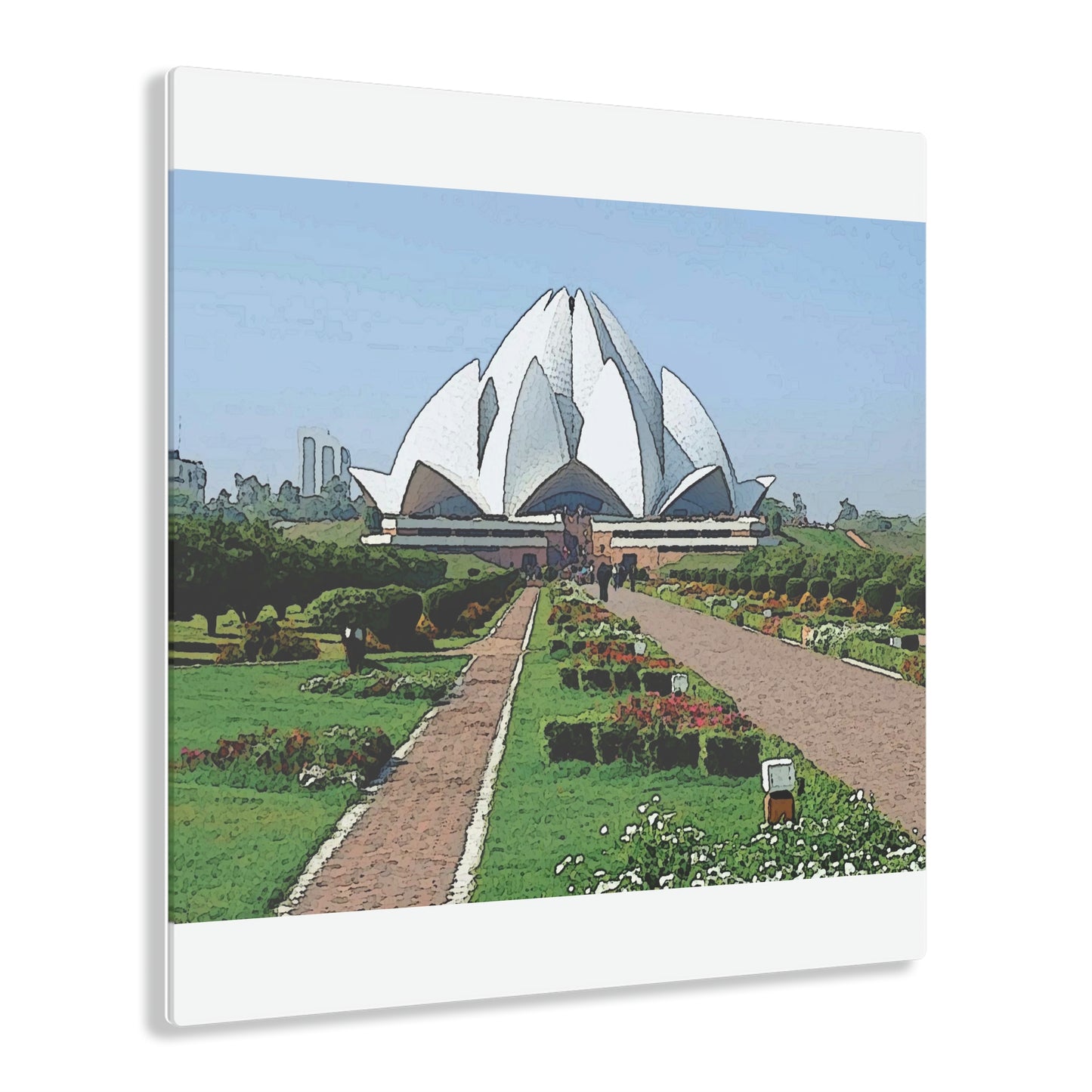 Acrylic Prints ... 'Bahai'i House-Of-Worship' ... "Lotus Temple: Delhi, India, 2008" ... Original Works ...