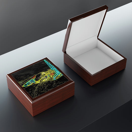Jewelry Box ... "Snow Vehicle In Snow Storm At-Rest" ... Circa 12Mar23 ... Central Idaho ... 18-Hours Rendering Time: Original Works ...