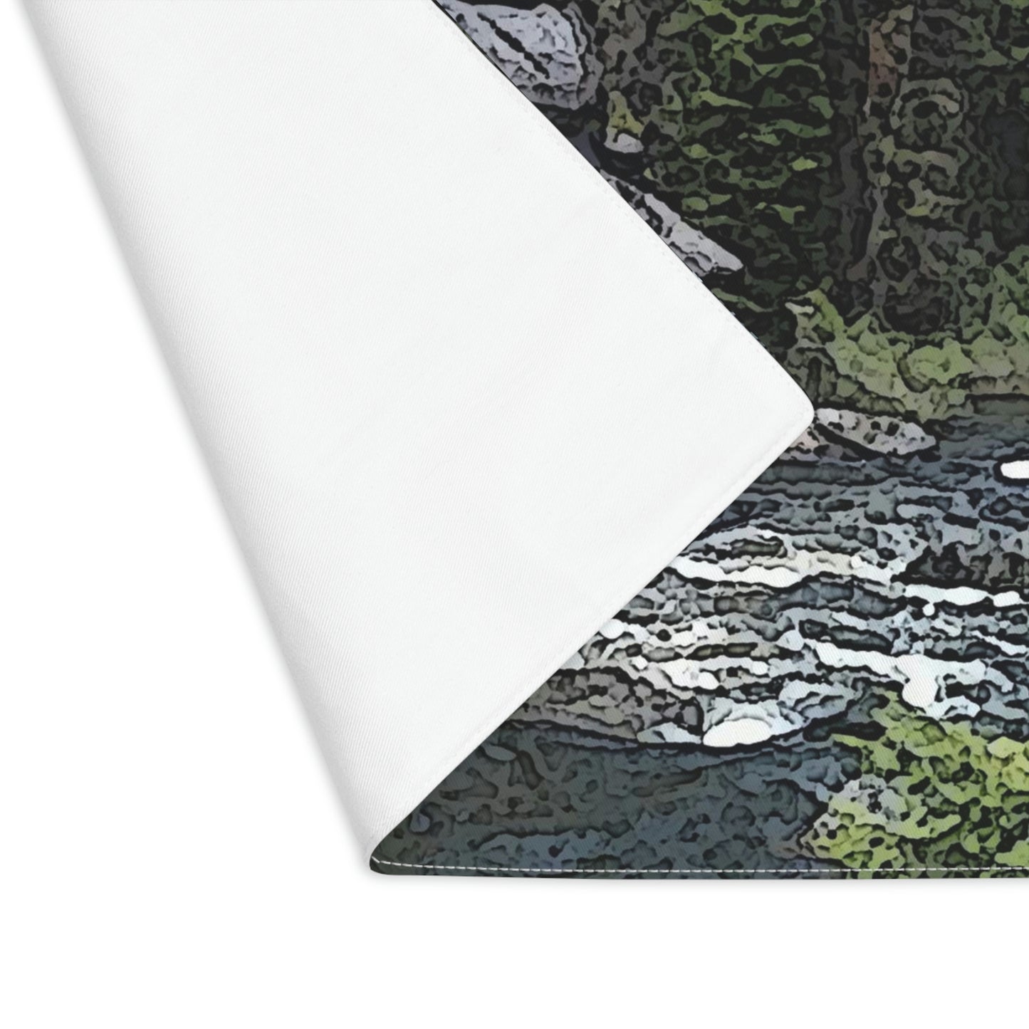 Placemat, 1pc ..."I Am Innocent" ... Tricky-Dick Immortalized ... Nixon Rock: Along The River ... Central Idaho, Summer 2020 ... Original Works ...