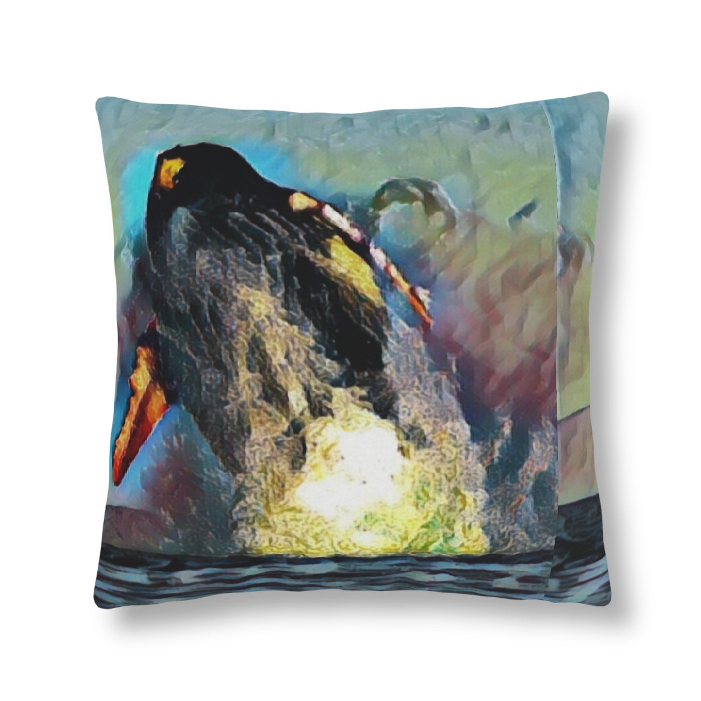 Waterproof Pillows ... An Extraordinary Humpback Breach ... 'With Explosive Energy' ... Family Archives (KPH) ... Circa: 21st Century. Maui, HI ... Original Works ...