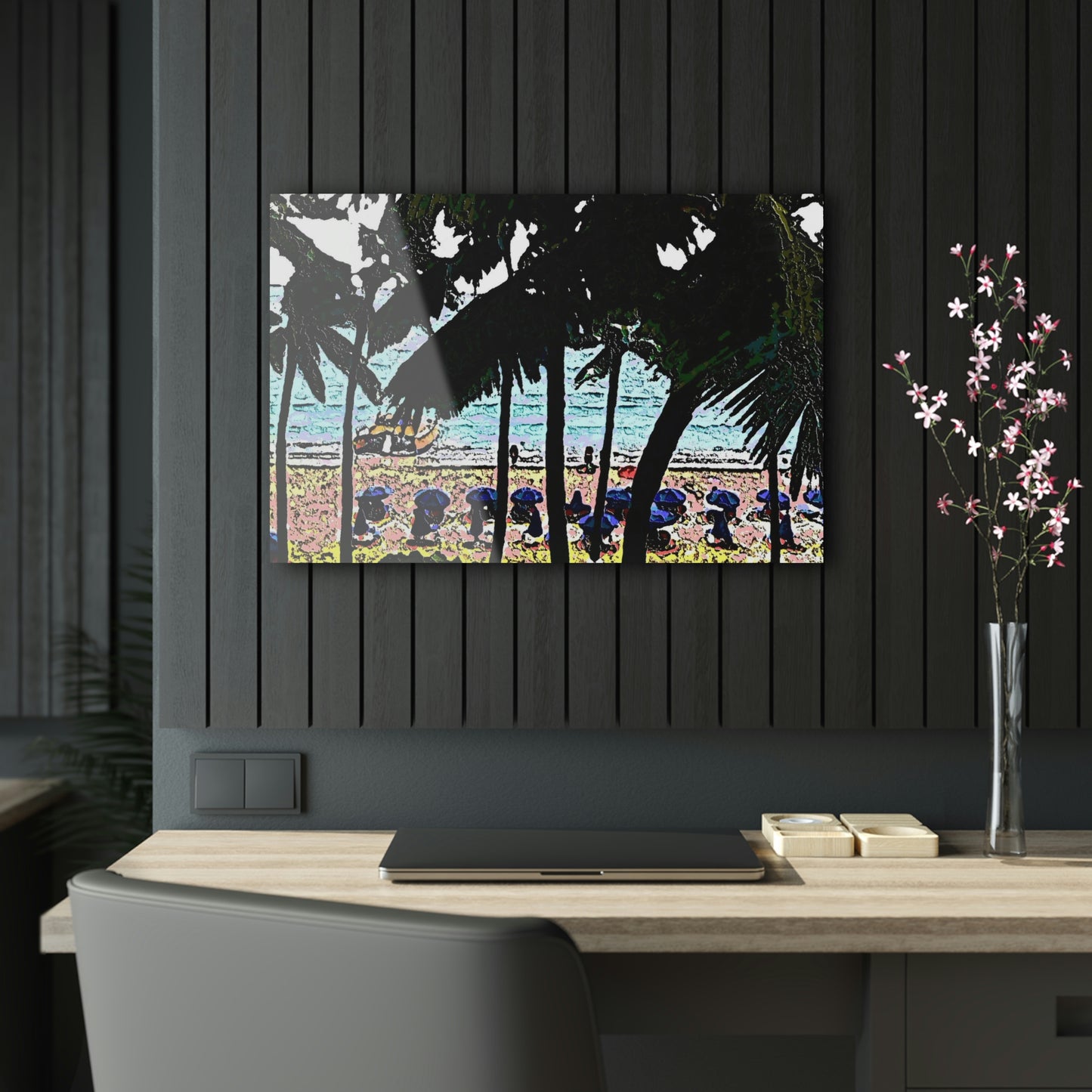 Acrylic Prints ... "A Beautiful Beach Amongst The Palms" ... The Outrigger Waikiki, Honolulu, Oahu ... Original Works ...