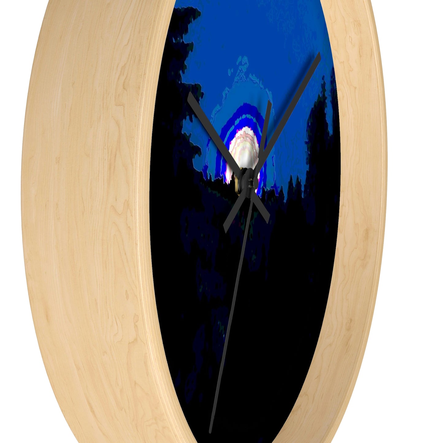 Wall clock ... "The Road Home" ...' Over The River & Through The Woods To? ...' ... Moonscape Near Elk City, Idaho ... Original Works ... 5Jan23 ...