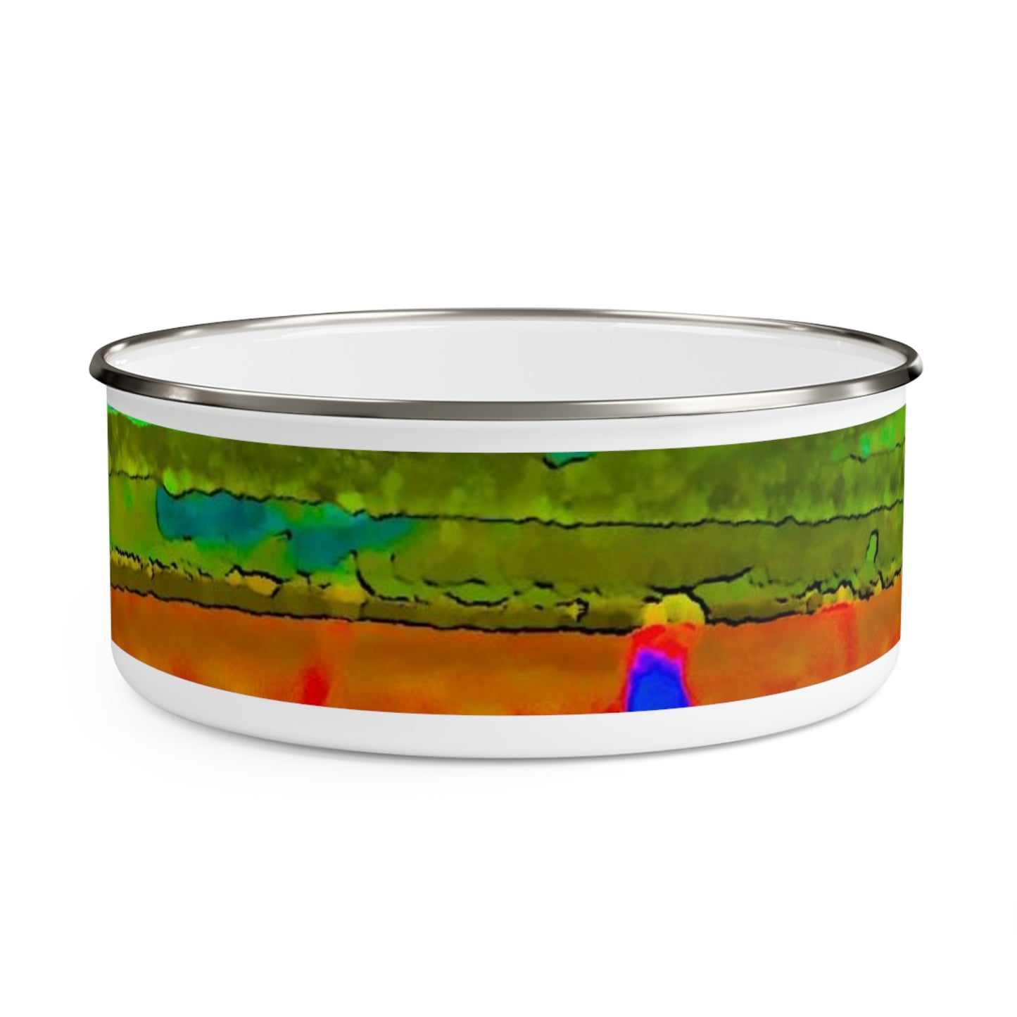 Enamel Bowl ..."Lombard Street San Francisco, CA, USA" ... Family Archives 1970's ... Original Works ...