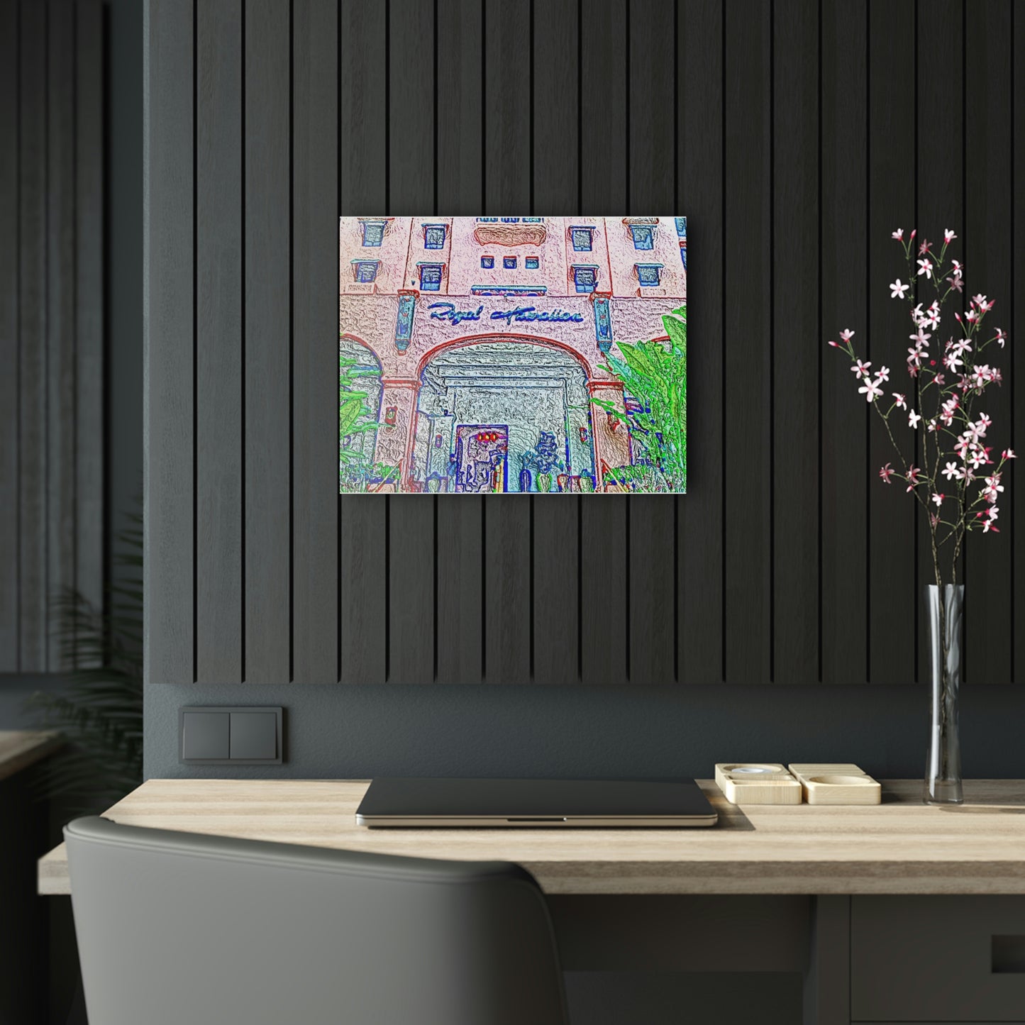 Acrylic Prints ...  "La Grande Entree" At: 'The Pink Palace' ... The Royal Hawai'ian ... Honolulu, HI ... '27Oct2014' ... Original Works ...