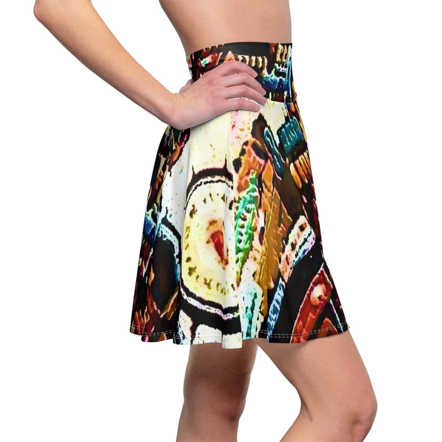 Women's Skater Skirt ... "No.9 Fishermen's Grotto - Fishermen's Wharf, SF, California" ... Family Archives: 1970's ... Original Works ...