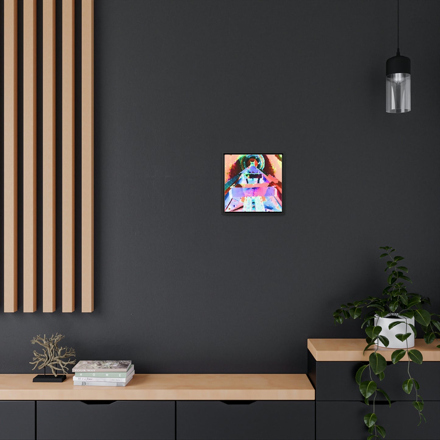 Gallery Canvas Wraps, Square Frame ... "Seattle's World Fair" ... Below Space Needle 'Looking Up' ... On A Very Rainy Morning (Father's Family Photo). ... Original ...