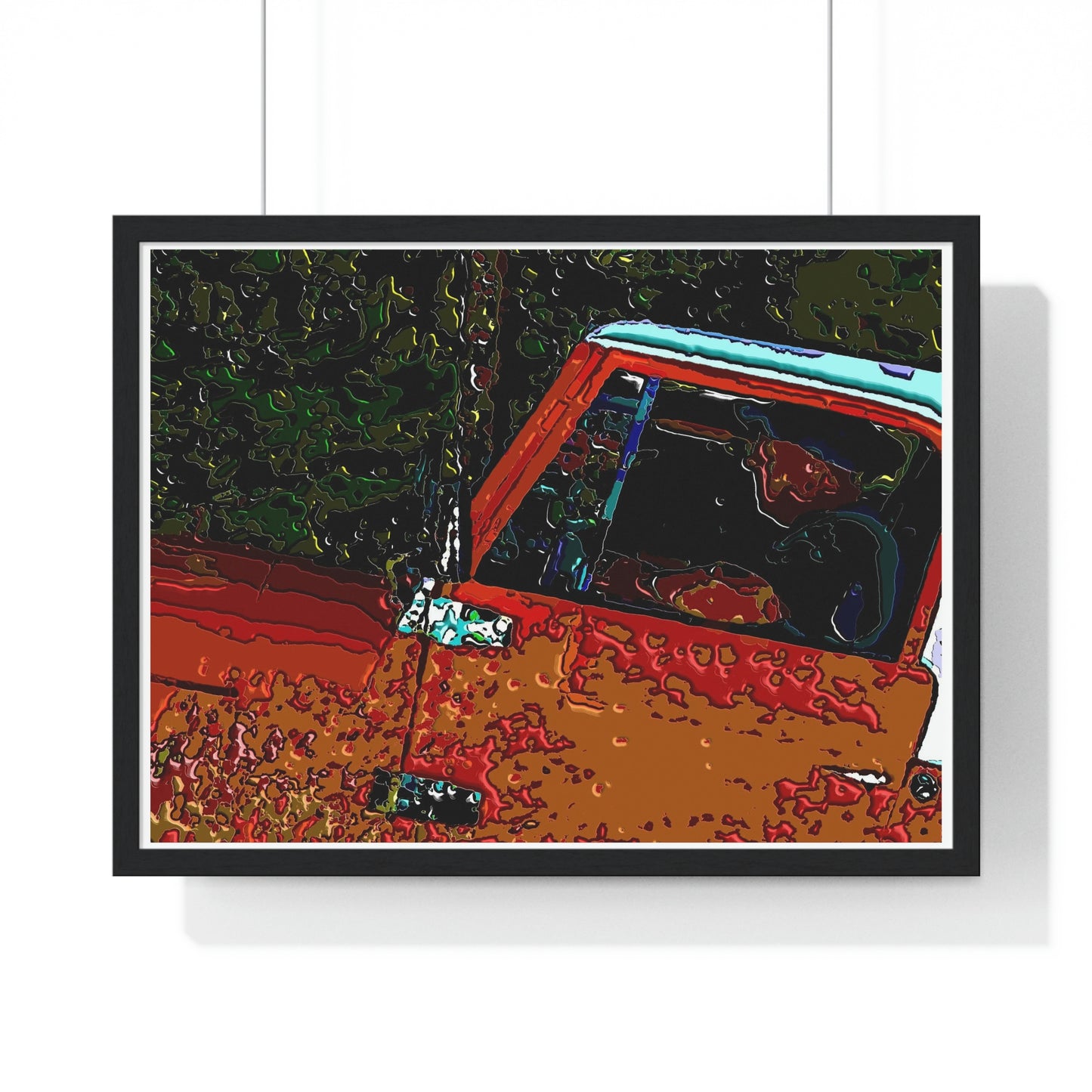 Premium Framed Horizontal Poster ... How-To-Drive-Idaho's-Mountain_Roads ... "Like A Professional" ... "Truckin' Like The Doo-Dah-Man" ...