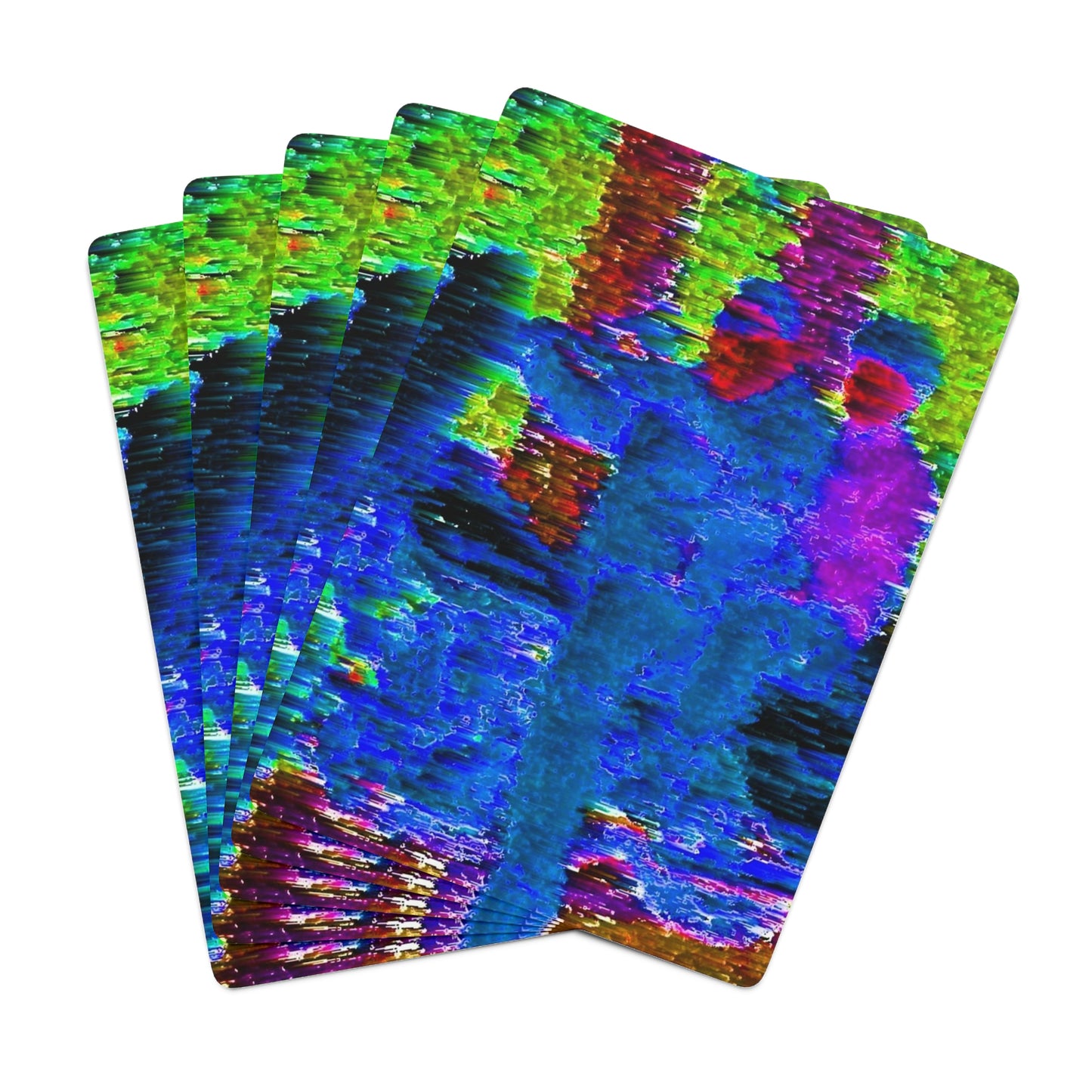 Custom Poker Cards ... "And 'I' Left His Dead A_s There By The Side-of-The-Road" ... Original Works ... (Grateful Dead: Me-And-My-Uncle)