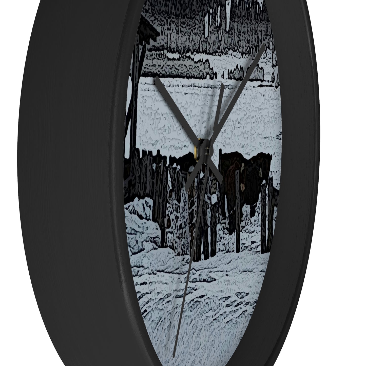 Wall clock ... A Quiet Morning ... "Along The Red River & Nature Preserve Plateau" ... Jan23 ... Original Works ...