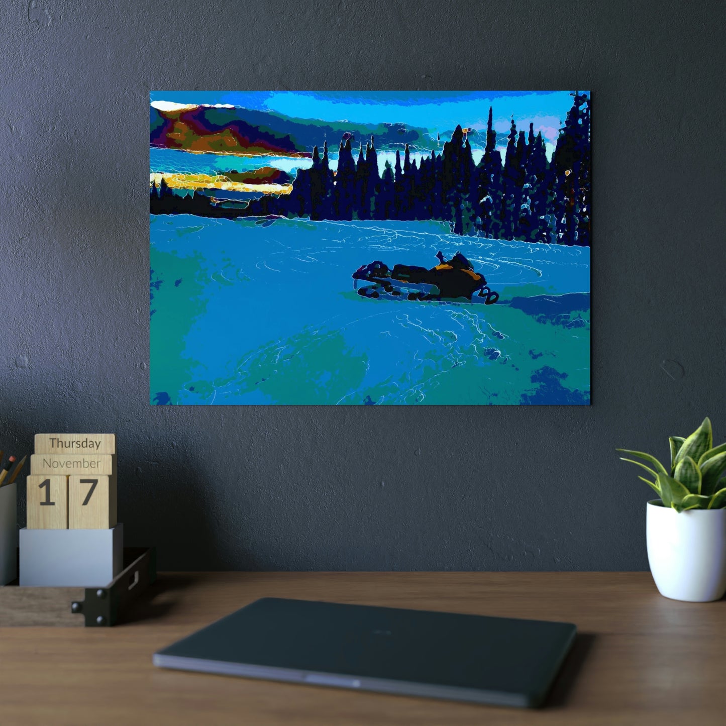 Aluminum Composite Panels ... "Summit Snowmobile Journey" ... Mt. Dixie - Dixie Summit ... 'Jack Mountain Road' ... February 2023 ... Original Works ...