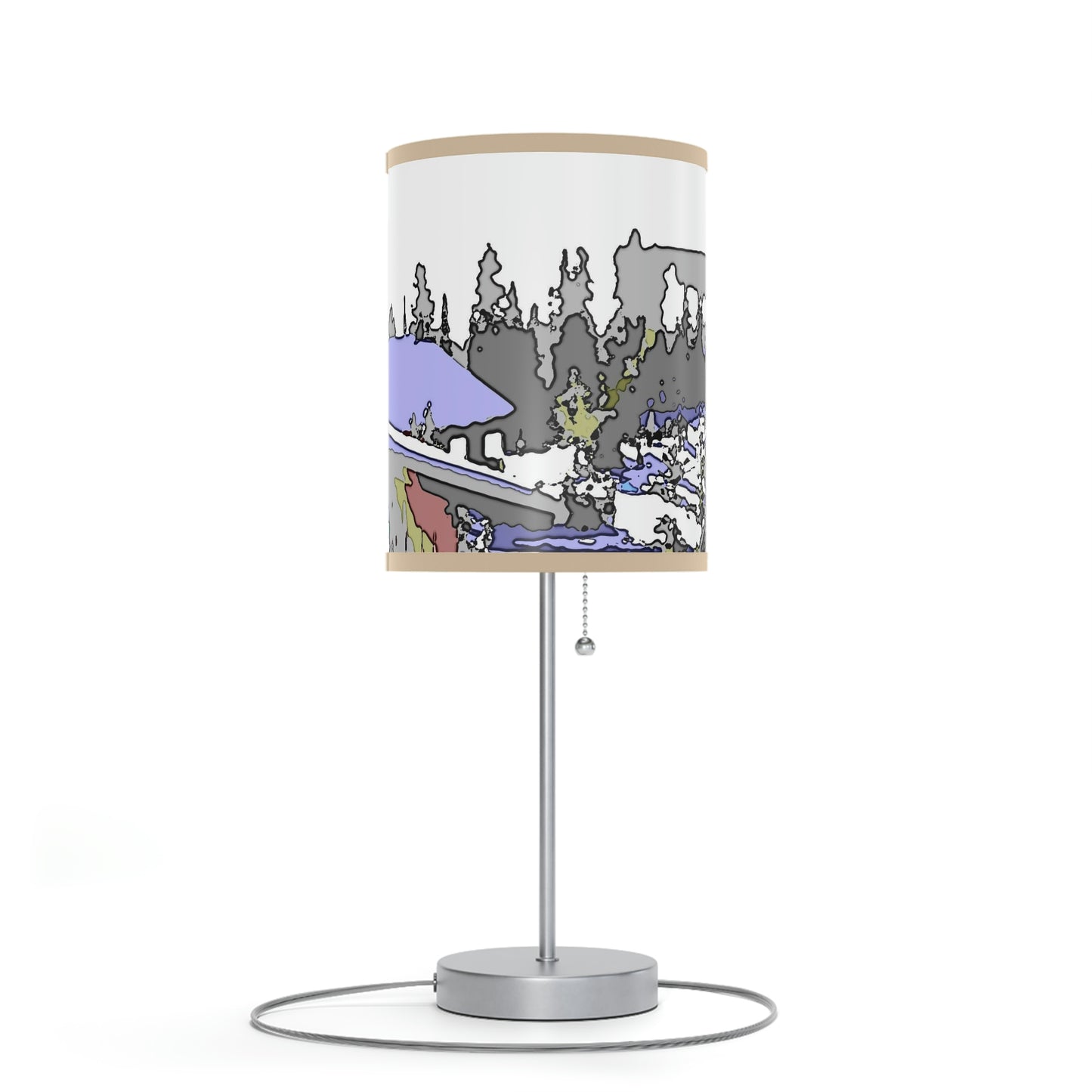 Lamp on a Stand, US|CA plug "A Very Remote Mountain Neighborhood" ... Only Cabins In This Environment ... Cenrtal Idaho ...