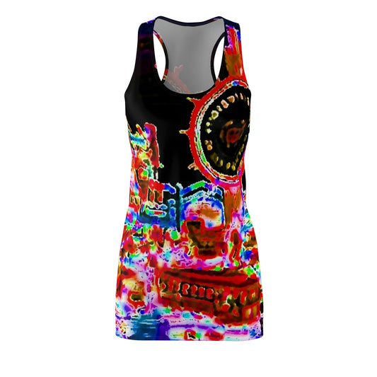 Women's Cut & Sew Racerback Dress ... "No.9 Fishermen's Grotto - Fishermen's Wharf, SF, California" ... Family Archives: 1970's ... Original Works ...