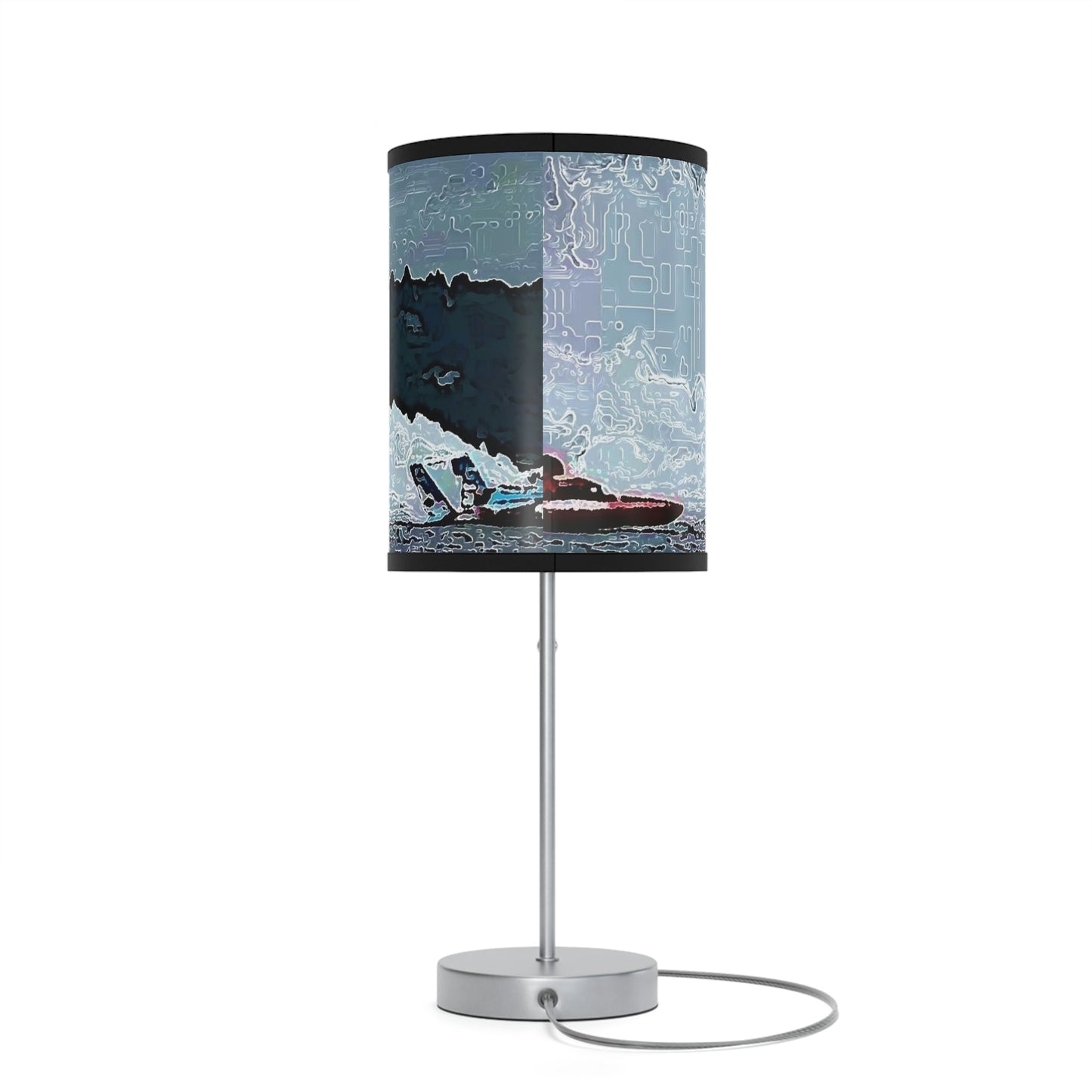 Lamp on a Stand, US|CA plug ... Seattle Columbia Cup On Lake Washington ... "Dave Wilcox Heads For The Win" ... Associate Gift-Photo ... Original Works ...