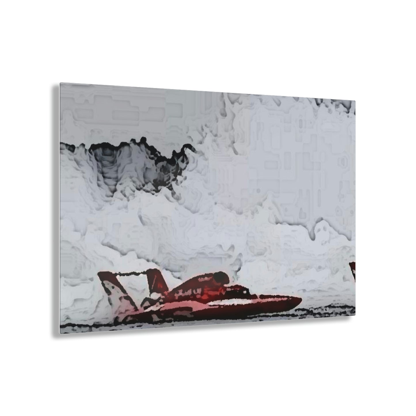 Acrylic Prints ... Seattle Columbia Cup On Lake Washington ... "Dave Wilcox Heads For The Win" ... Associate Gift-Photo ... Original Works ...