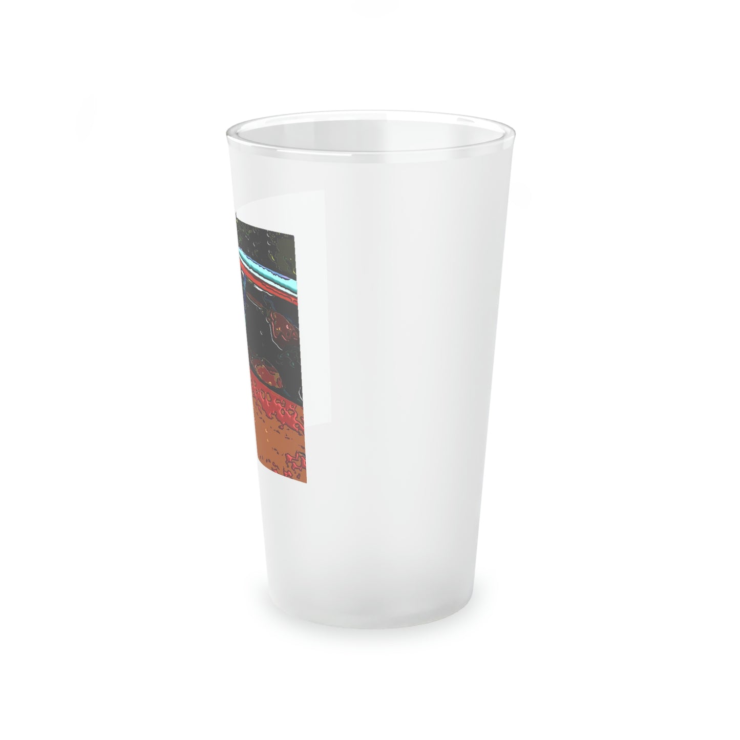 Frosted Pint Glass, 16oz ... How-To-Drive-Idaho's-Mountain_Roads ... "Like A Professional" ... "Truckin' Like The Doo-Dah-Man" ...