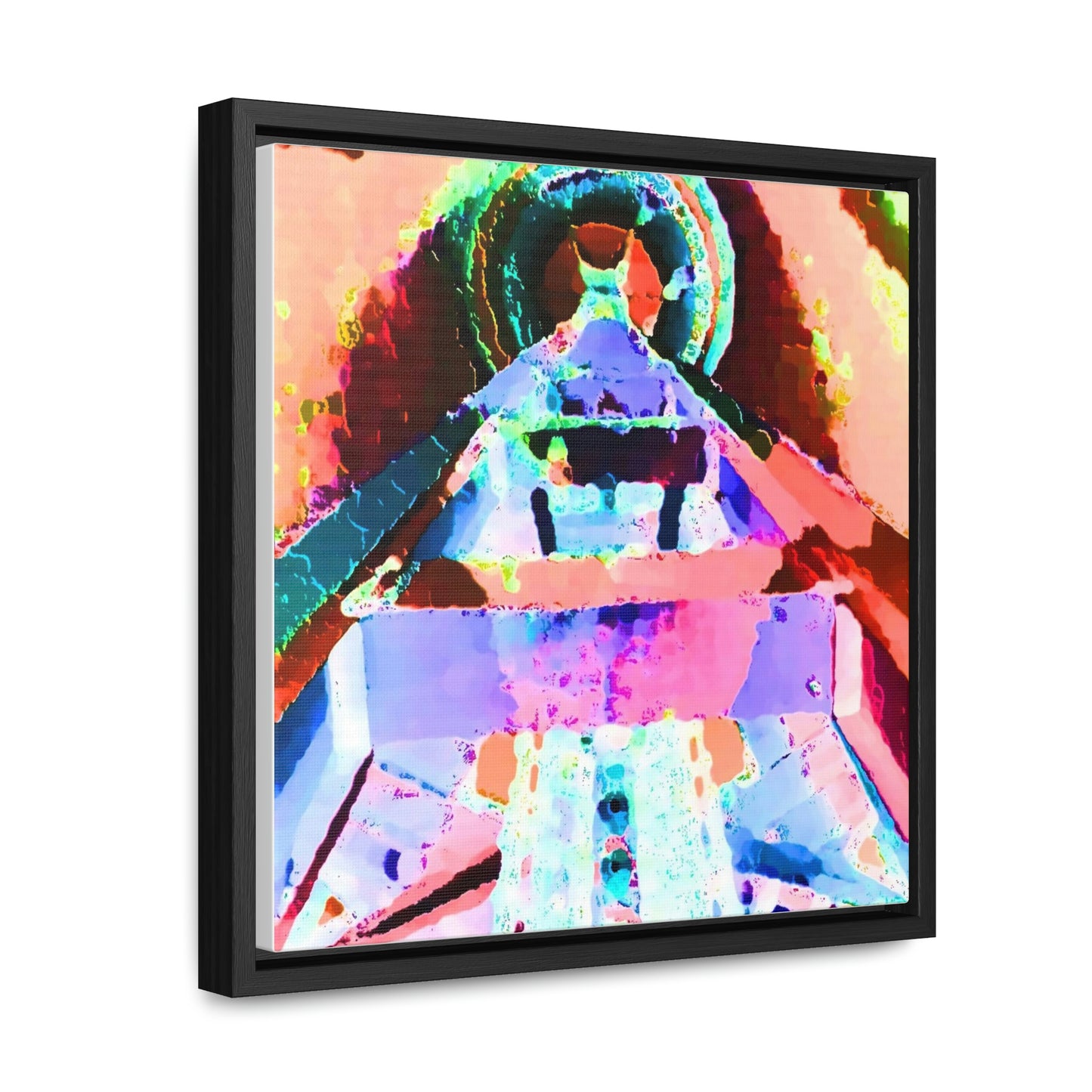 Gallery Canvas Wraps, Square Frame ... "Seattle's World Fair" ... Below Space Needle 'Looking Up' ... On A Very Rainy Morning (Father's Family Photo). ... Original ...