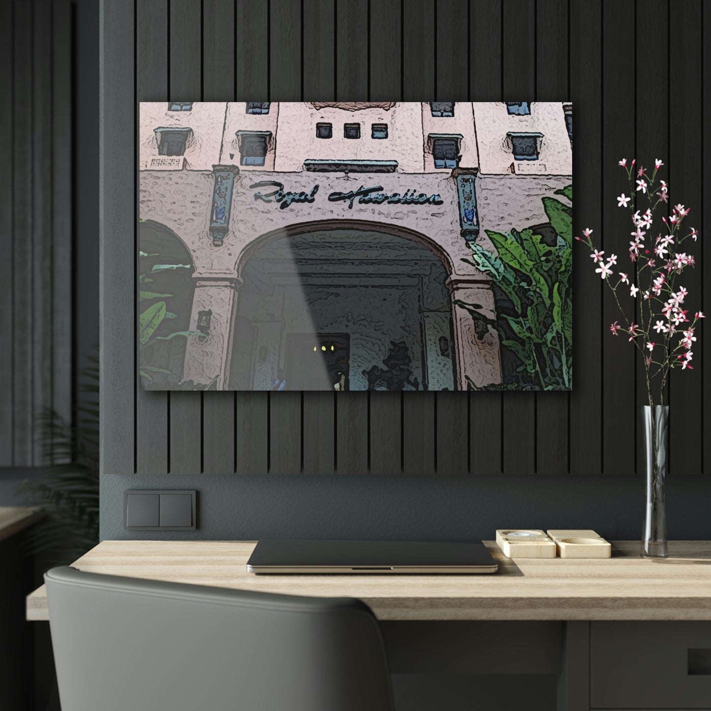 Acrylic Prints ...  "La Grande Entree" At: 'The Pink Palace' ... The Royal Hawai'ian ... Honolulu, HI ... '27Oct2014' ... Original Works ...