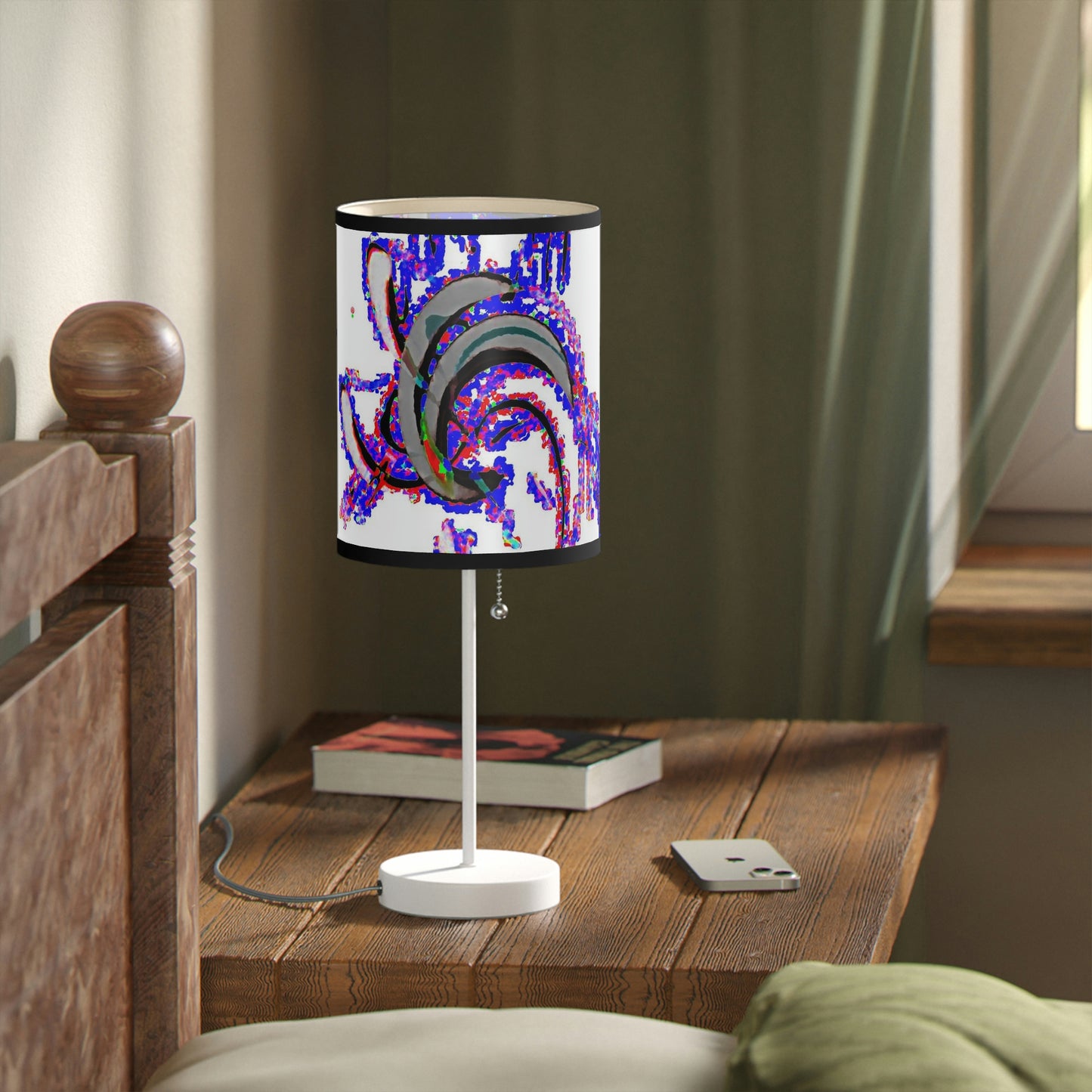 Lamp on a Stand, US|CA plug ... "Waning Moon" ... Central Idaho ... October 2022 ... Rendering Time: 22 Hours ... Original Works ...