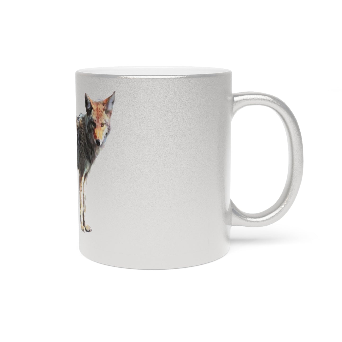Metallic Mug (Silver\Gold) ... Coyote ... "Yosemite Valley: Circa May23 ... KPH Base Photo" ... Original Works ...