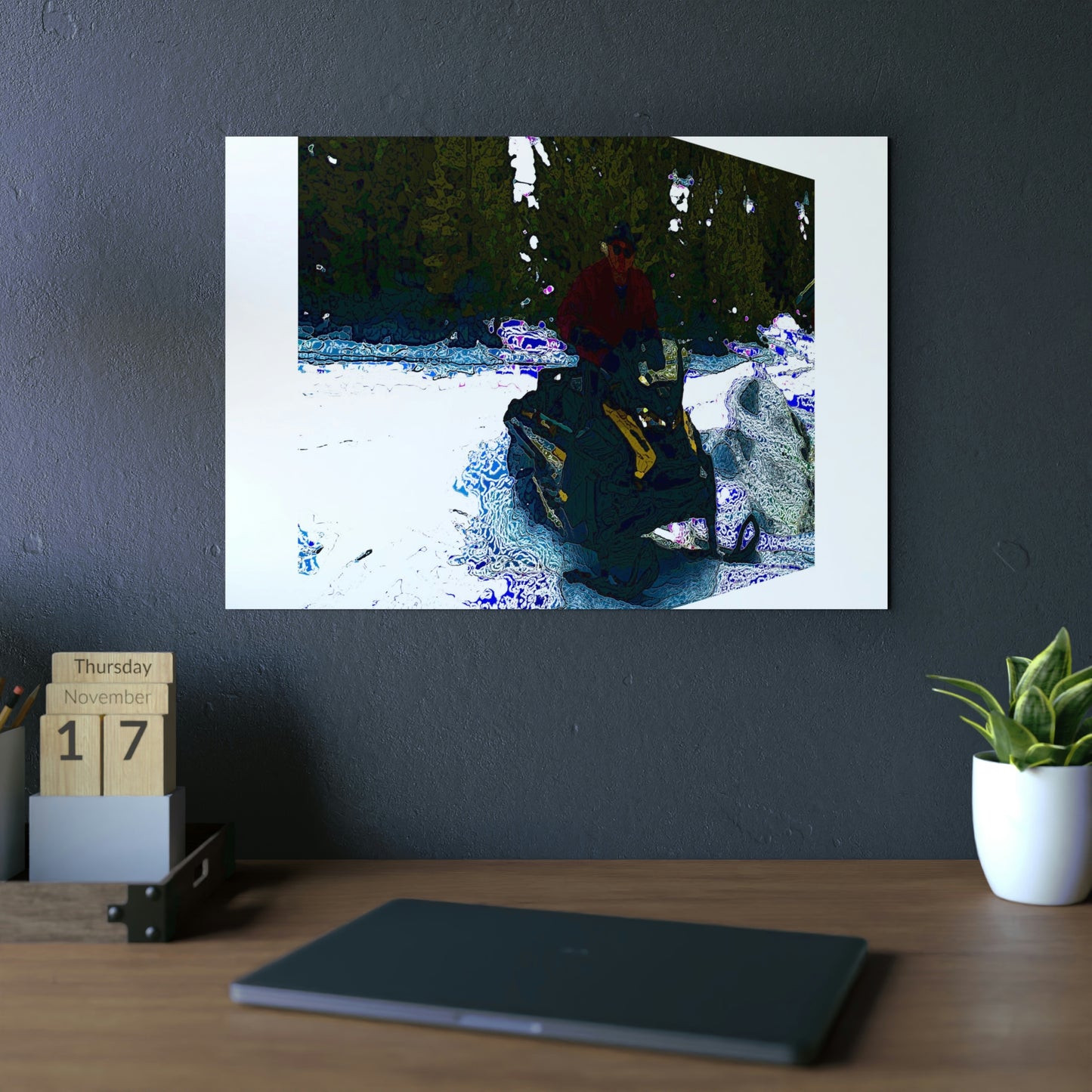 Aluminum Composite Panels ... "A Snowmobilers Paradise Seven-Months-Of-The-Year" ... 'A 3-D Perspective' ... December 2021 ... Original Works ...