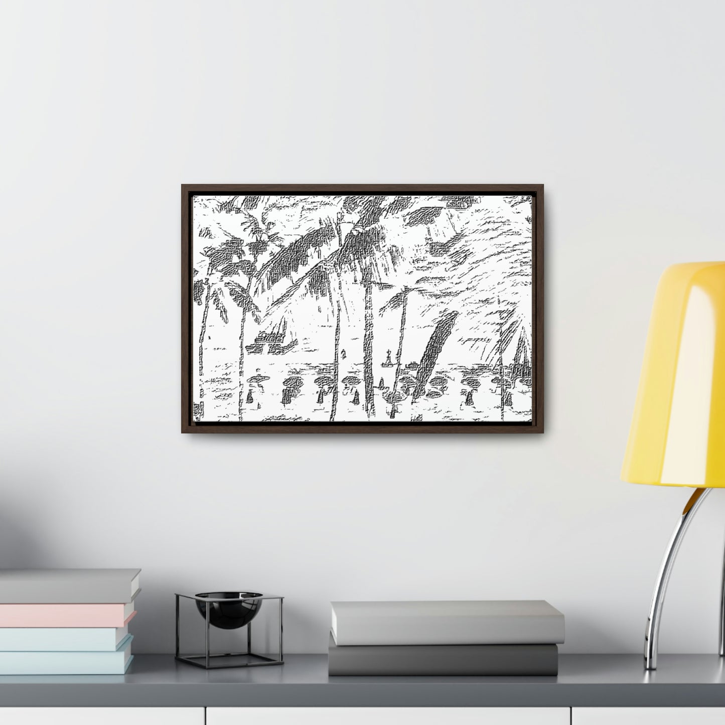 Gallery Canvas Wraps, Horizontal Frame ... "The Royal Hawai'ian: Waikiki Beach_Beach" ... Honolulu, HI ... Ocotber 2014 (Halloween) ... Original Works ...