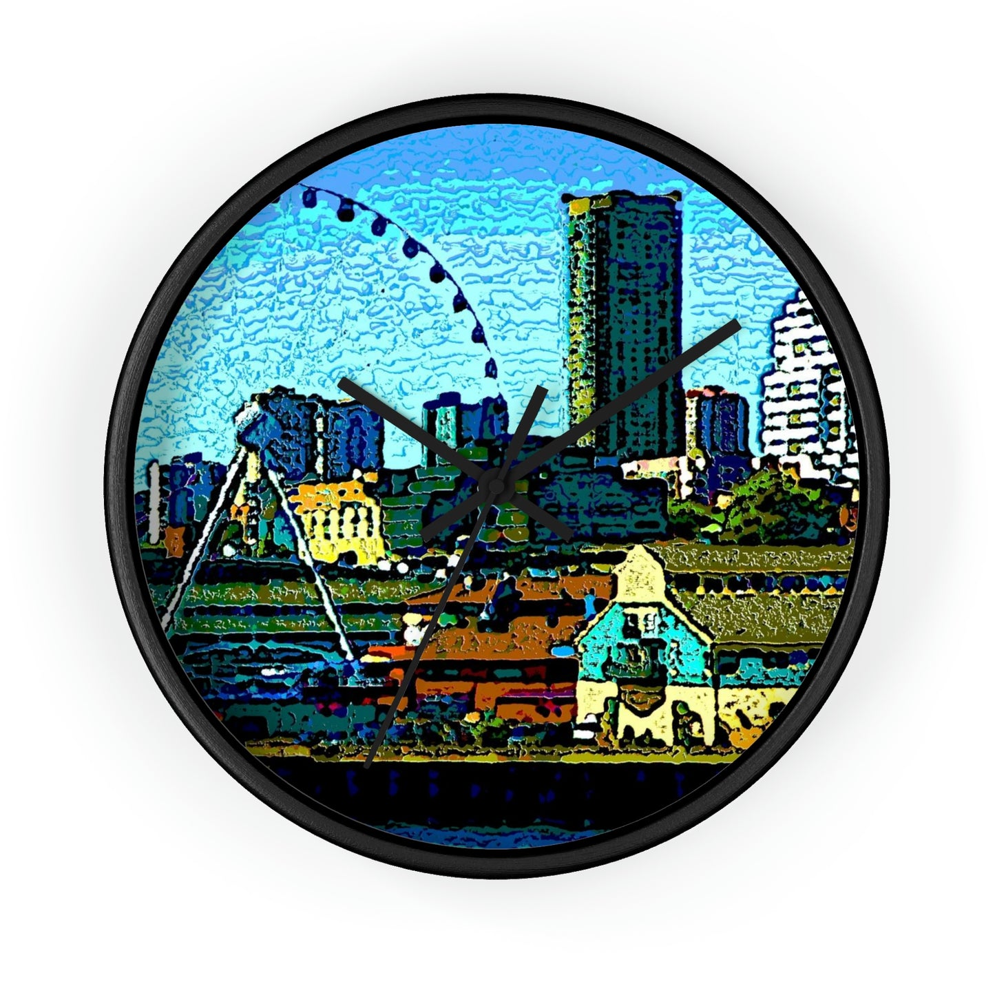 Wall clock ... That Classic Wheel ... 'Seattle's Wheel' ... & An Old Classic Waterside Vendors ...  'Family Archives' ... Original Works ...