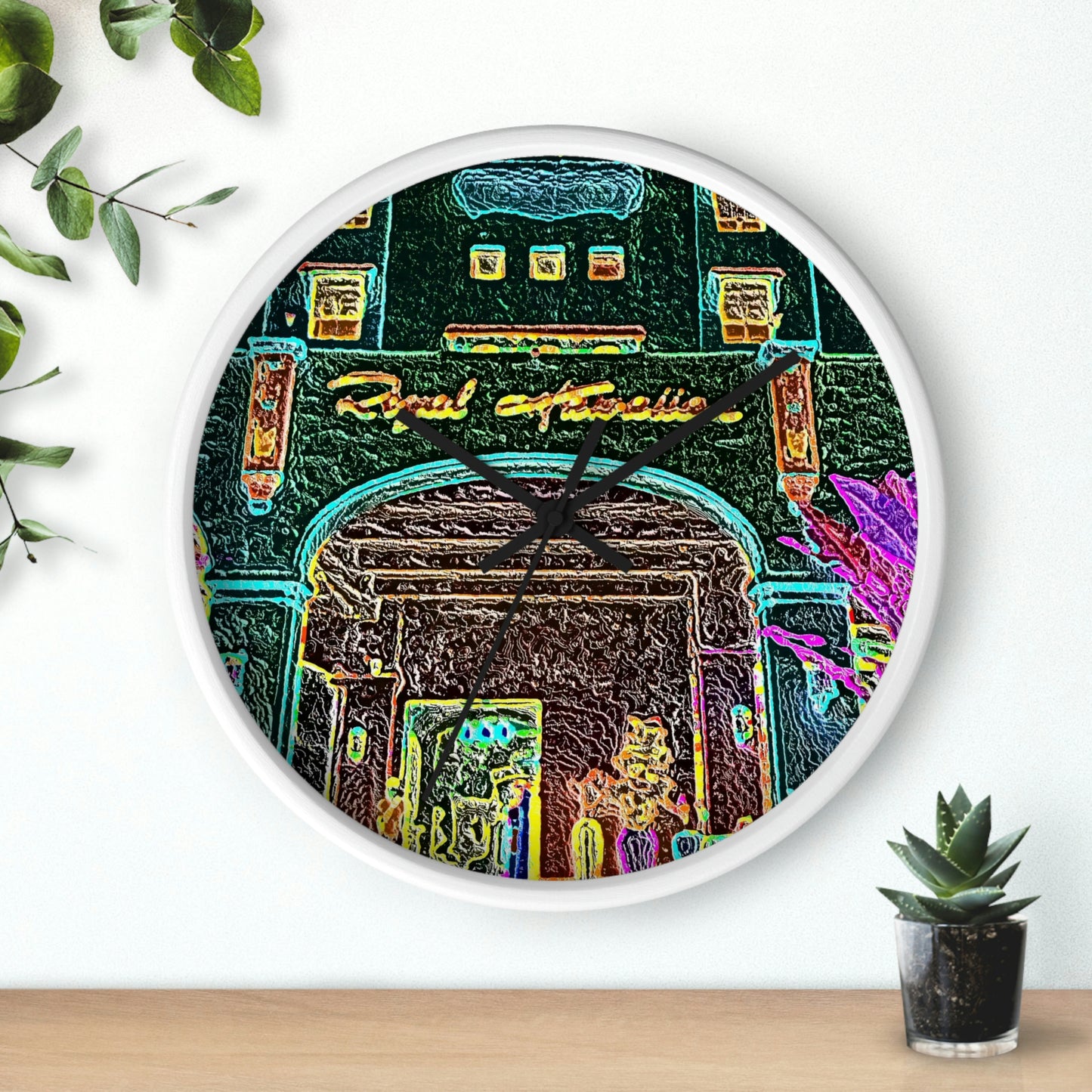 Wall Clock ... "La Grande Entree" At: 'The Pink Palace' ... The Royal Hawai'ian ... Honolulu, HI ... '27Oct2014' ... Original Works ...