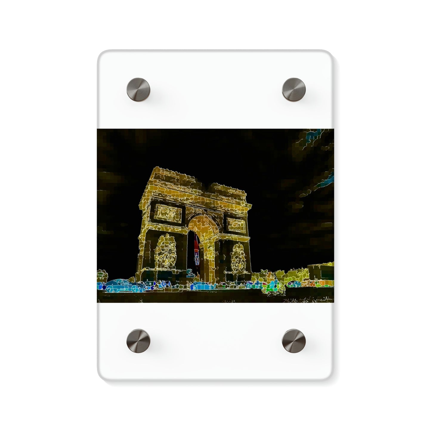 Acrylic Wall Art Panels ...  L'Arc de Triomphe ... 'Barbara Joan Bonnell-Holt Photo' ... Circa 1972 ... Oringinal Works ...