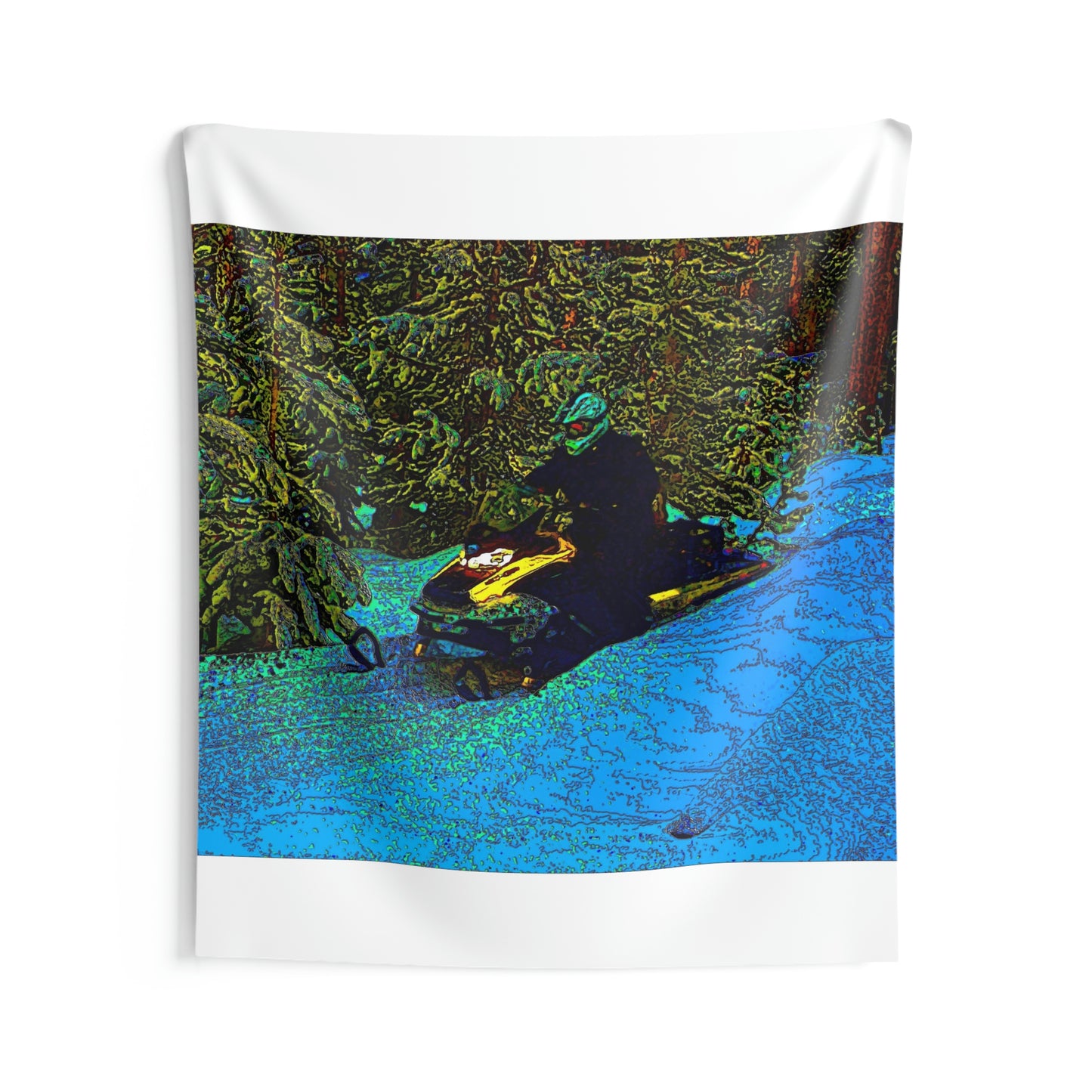 Indoor Wall Tapestries ... Yep ... "Another Day ... Riding Through The Wilderness ... " ... February 2023 ... Original Works ...