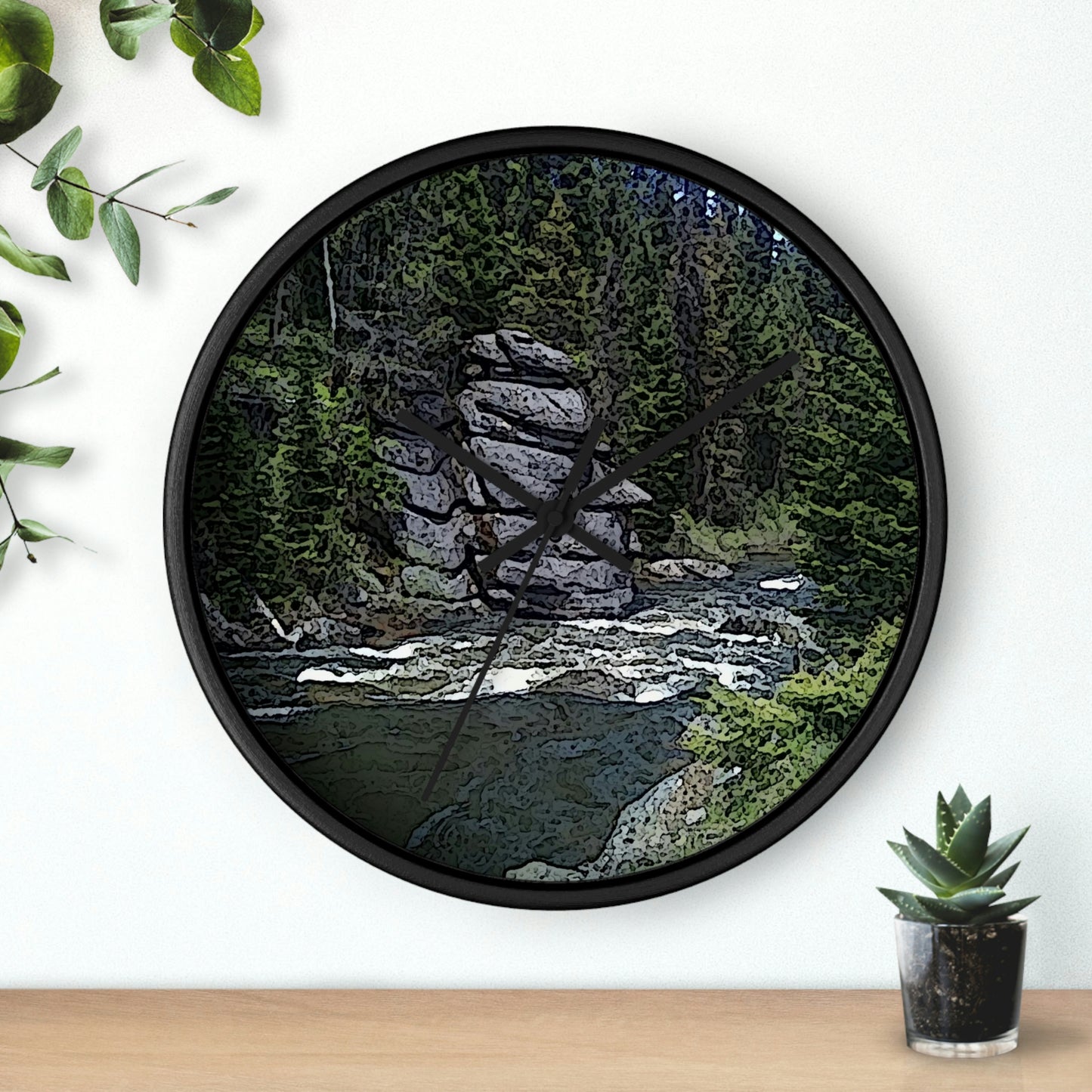 Wall clock ...  "I Am Innocent" ... Tricky-Dick Immortalized ... Nixon Rock: Along The River ... Central Idaho, Summer 2020 ... Original Works ...