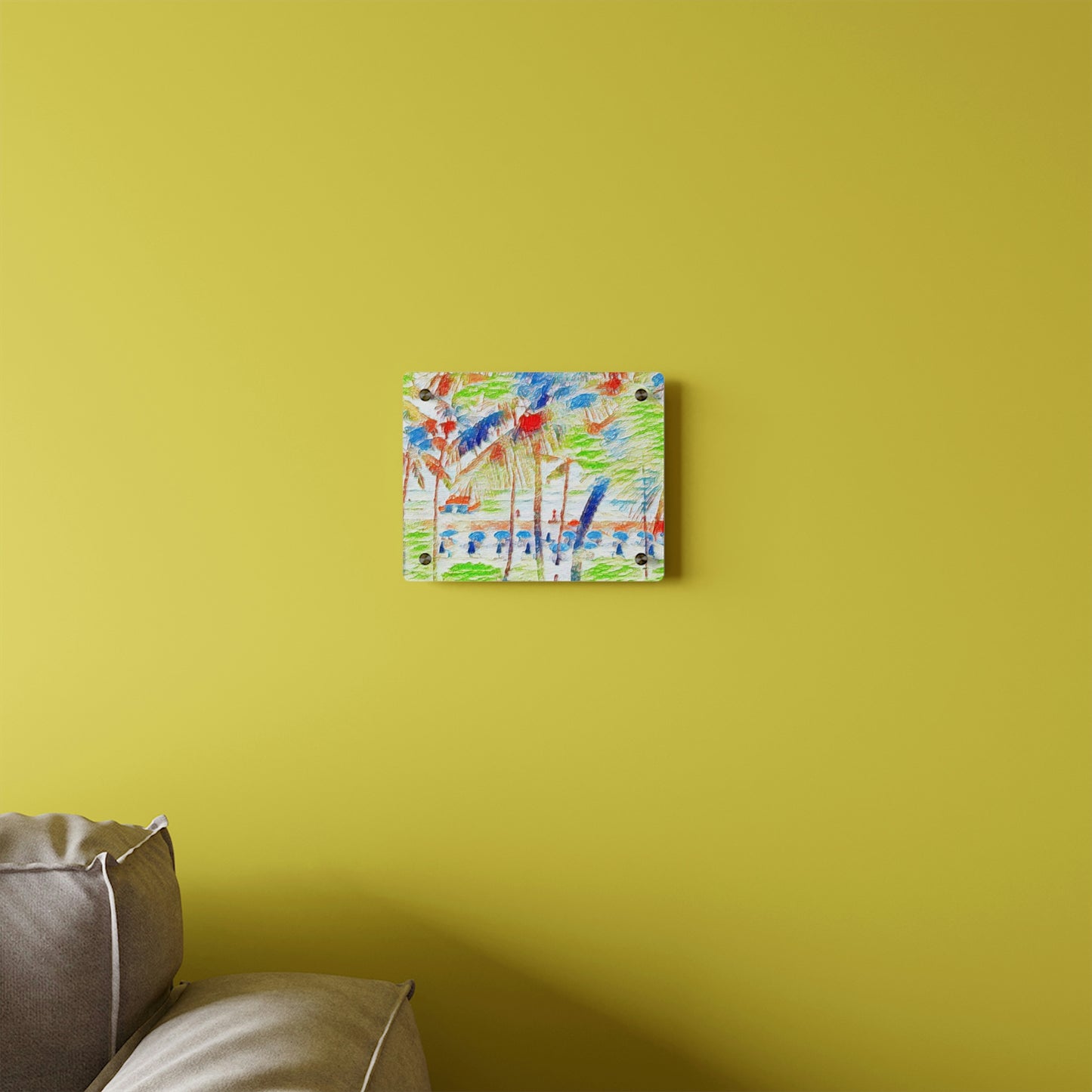 Acrylic Wall Art Panels ... "The Royal Hawai'ian: Waikiki Beach_Beach" ... Honolulu, HI ... Ocotber 2014 (Halloween) ... Original Works ...