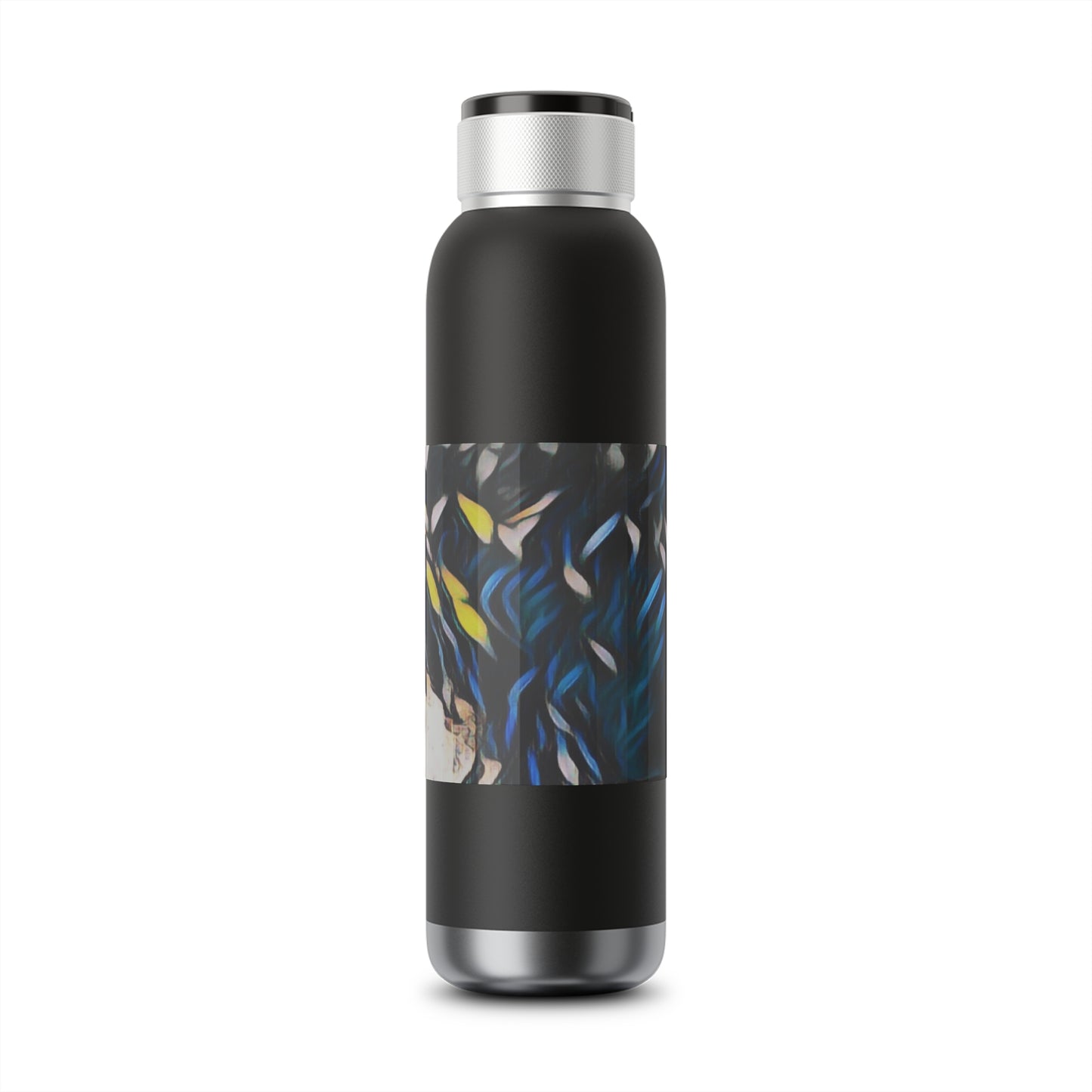 Soundwave Copper Vacuum Audio Bottle 22oz ... "Ken's Favourite Humpback Breach" ... Circa: 21st Century ... Maui, HI ... Original Works ...