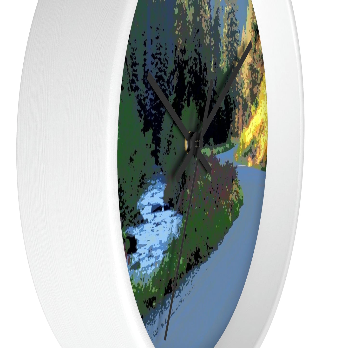 Wall clock ... The Road ... The River ... "Which Paralles The Curvilinear Nature Of-The-Other?" ... Red River, Idaho