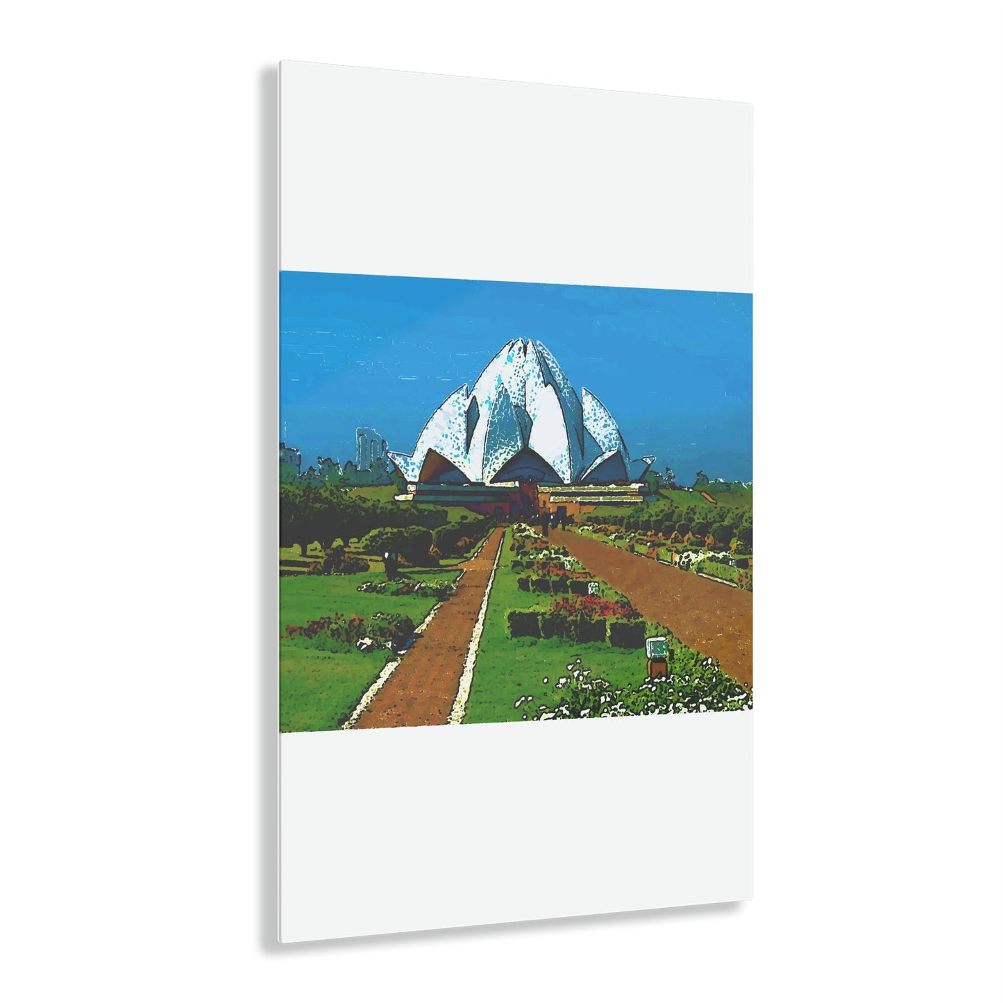 Acrylic Prints ... 'Bahai'i House-Of-Worship' ... "Lotus Temple: Delhi, India, 2008" ... Original Works ...