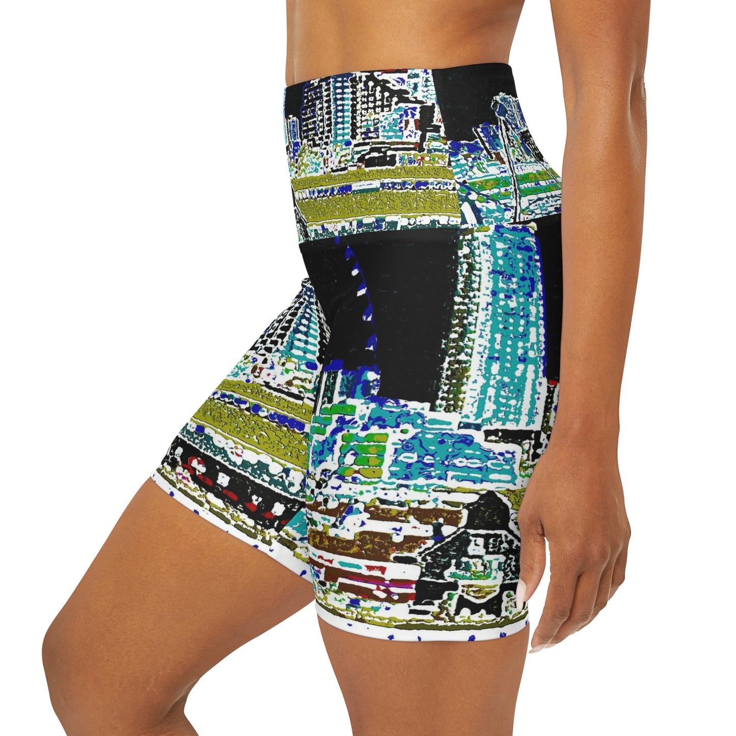 High Waisted Yoga Shorts ... That Classic Wheel ... 'Seattle's Wheel' ... & An Old Classic Waterside Vendors ...  'Family Archives' ... Original Works ...