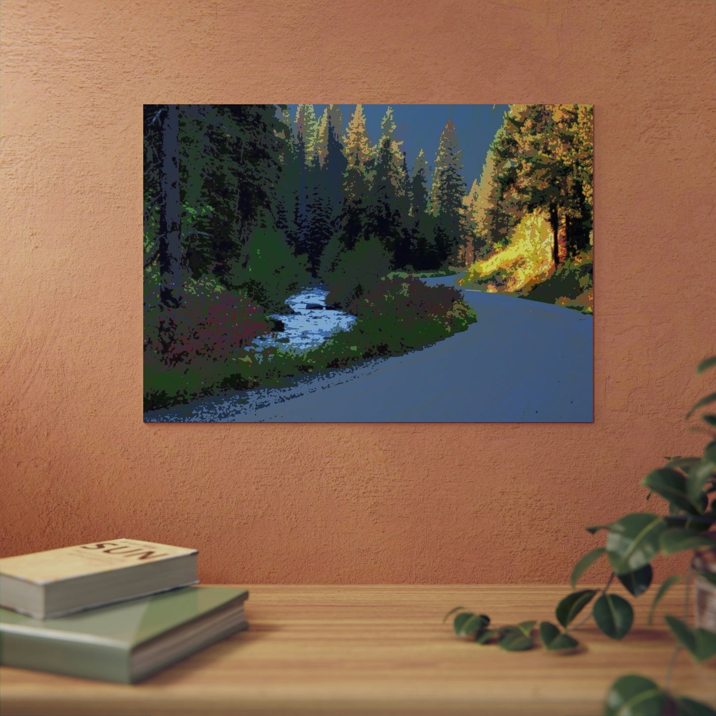 Aluminum Composite Panels ... A Mountain River ... A Mountain Road ... "Parallels That Follow Their Mutual Journeys ..." ... Red River, Idaho ... Autumn 2022 ... Original Works ...