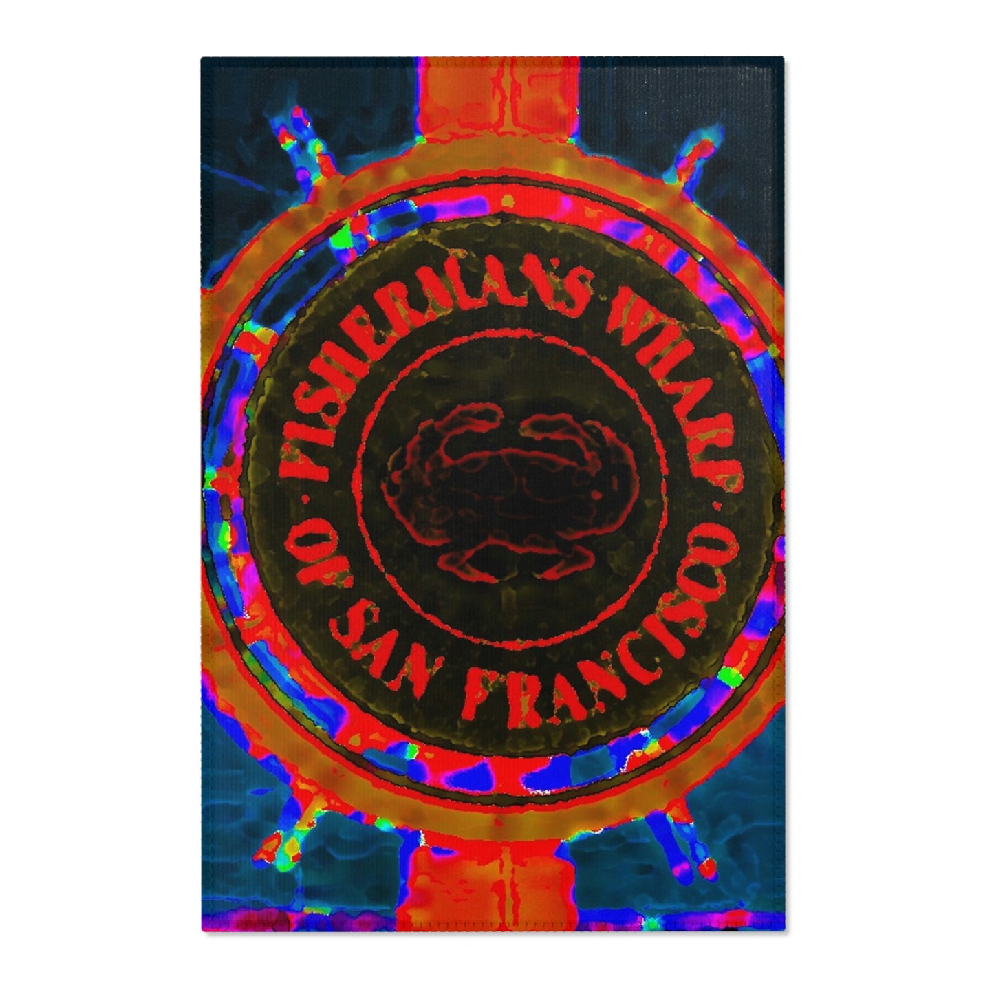 Area Rugs ...  "No.9 Fishermen's Grotto - Fishermen's Wharf, SF, California" ... Family Archives: 1970's ... Original Works ...