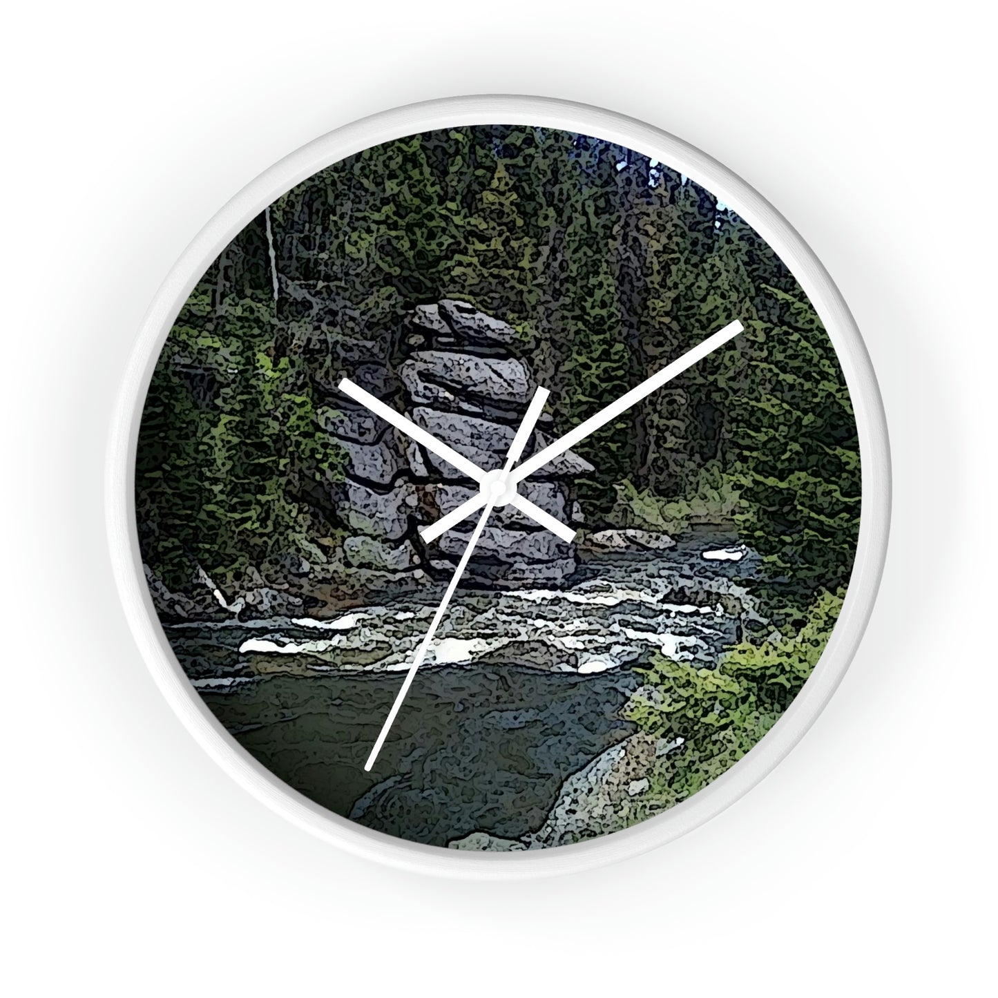 Wall clock ...  "I Am Innocent" ... Tricky-Dick Immortalized ... Nixon Rock: Along The River ... Central Idaho, Summer 2020 ... Original Works ...