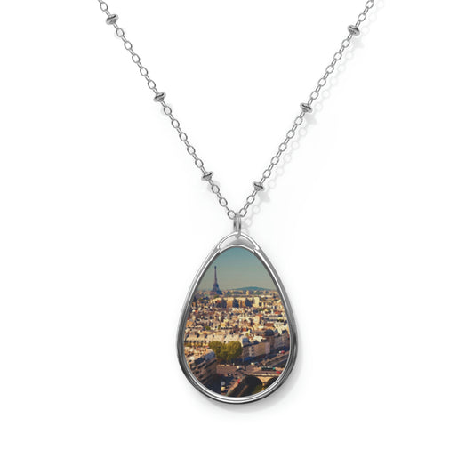 Oval Necklace ... Au Paris ... "Along The River Seine" ... Barbara Joan Bonnell-Holt: 1972 ... Original Works ...