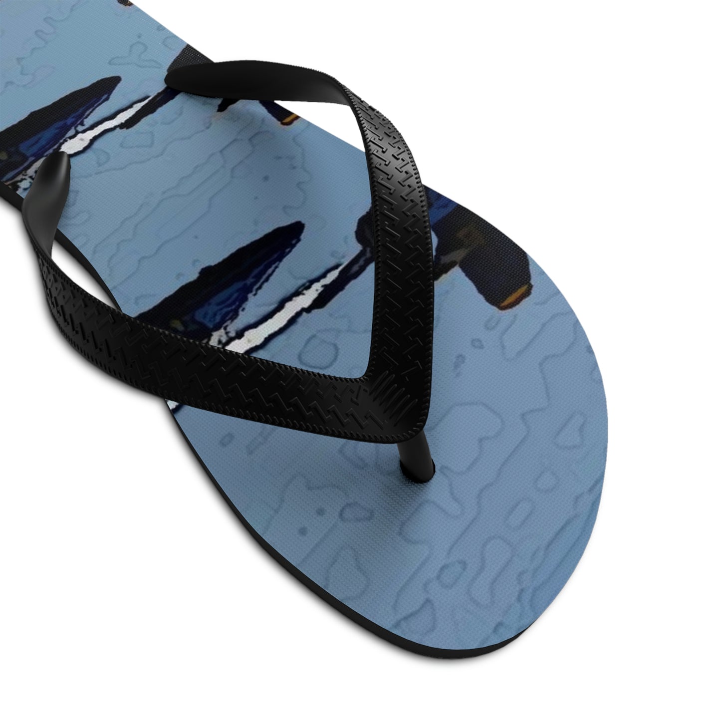 Unisex Flip-Flops ... Seattle Seafair ..."Blue Angels Run Over Lake Washington" ... Circa Mid 1980's ... Dr FJ Holt ... Original Works ...