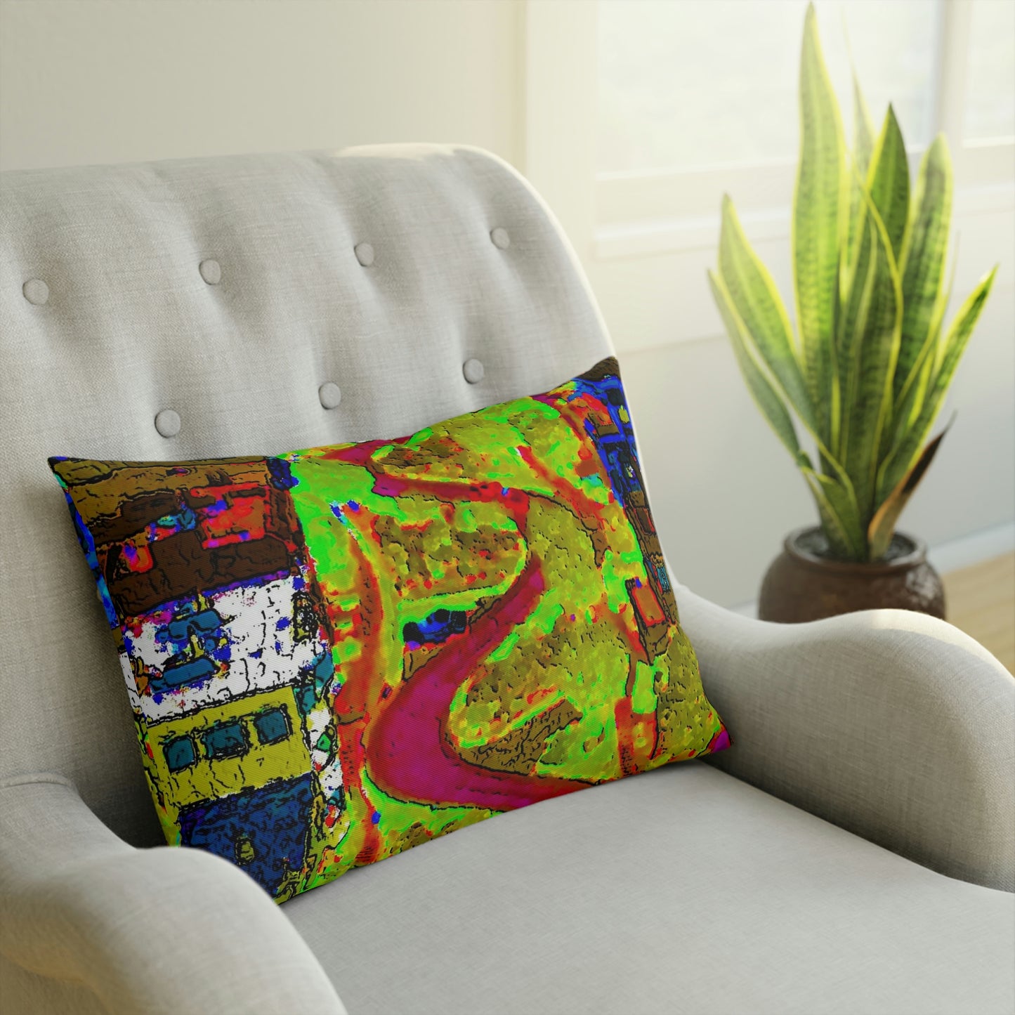 Cushion ... A Crazy Street ... 'Eight Winding Curve-Switchbacks' ... "Lombard Street, San Francisco, CA' ... Family Archives: 1970's ... Original Works ...
