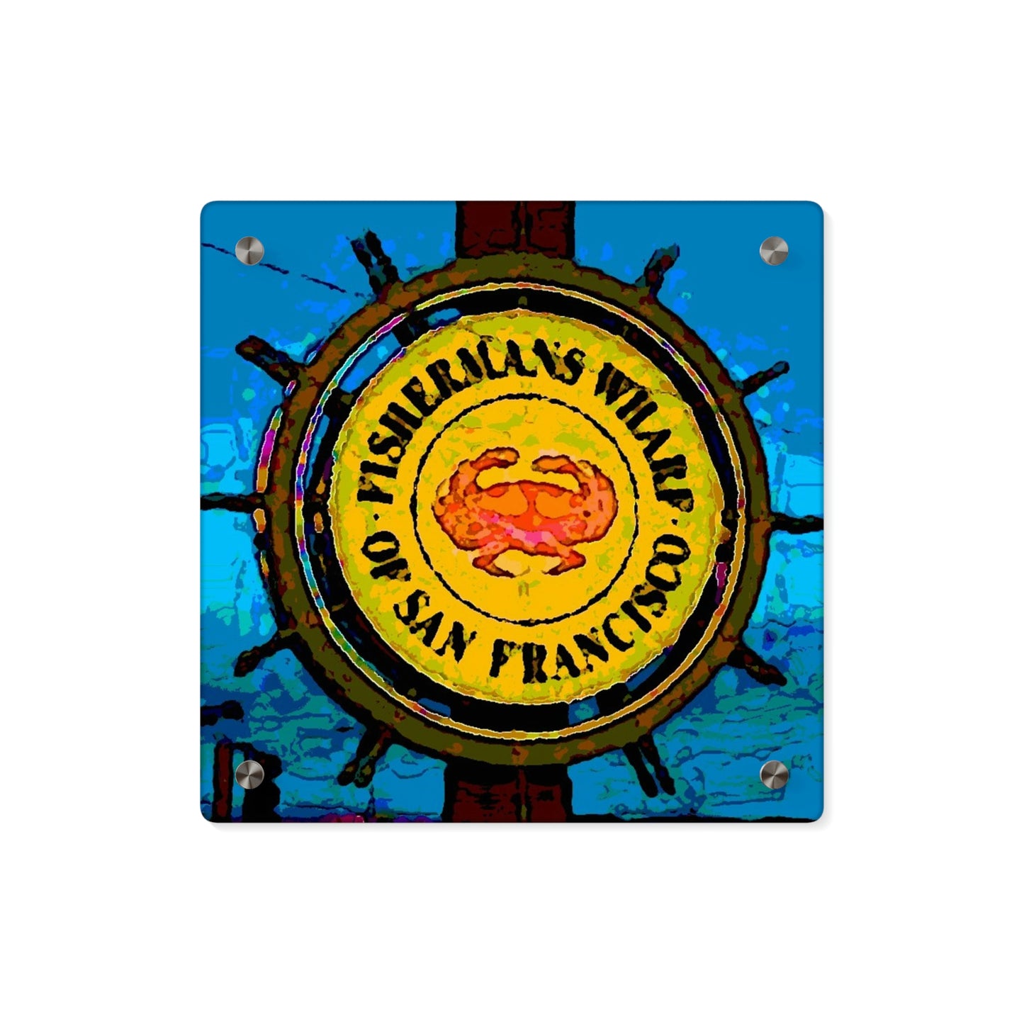 Acrylic Wall Art Panels ...  "No.9 Fishermen's Grotto - Fishermen's Wharf, SF, California" ... Family Archives: 1970's ... Original Works ...